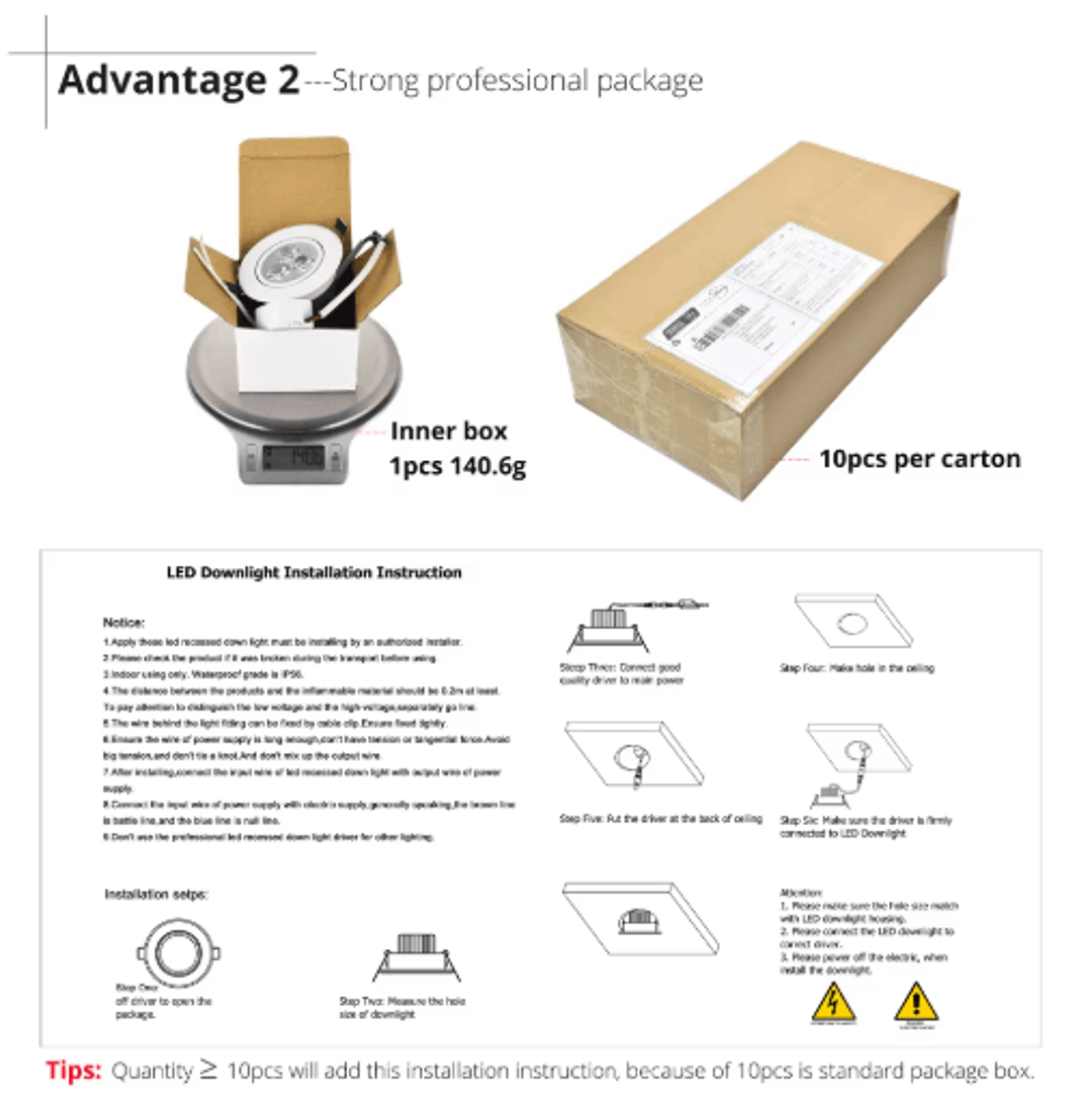 Dimmable LED Recessed Downlight  9W 12W 15W Ceiling Spotlight 3