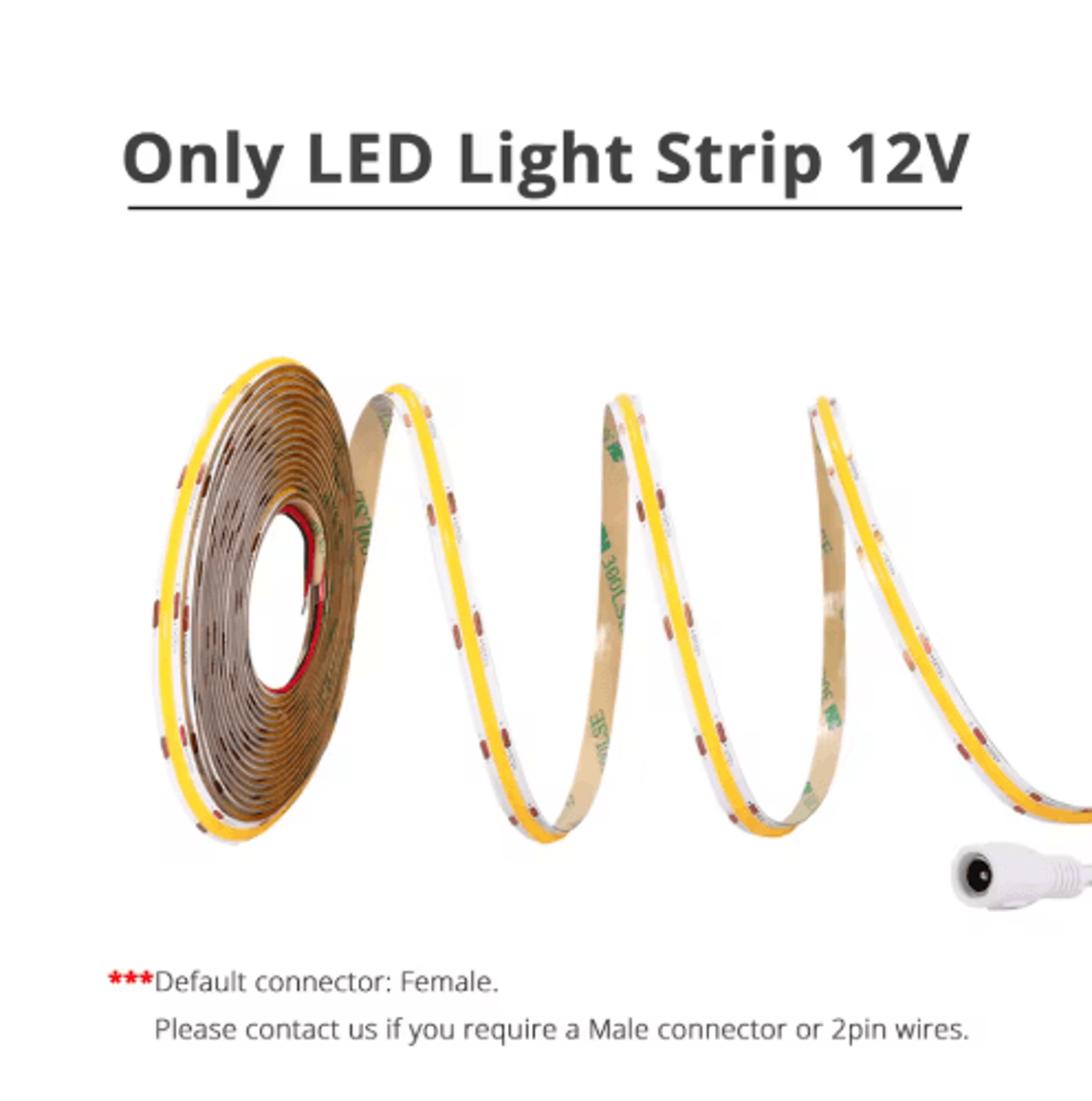 12V COB LED Strip Light  320 LEDsm Cabinet Lighting With Sensor And Dimmer Options 7