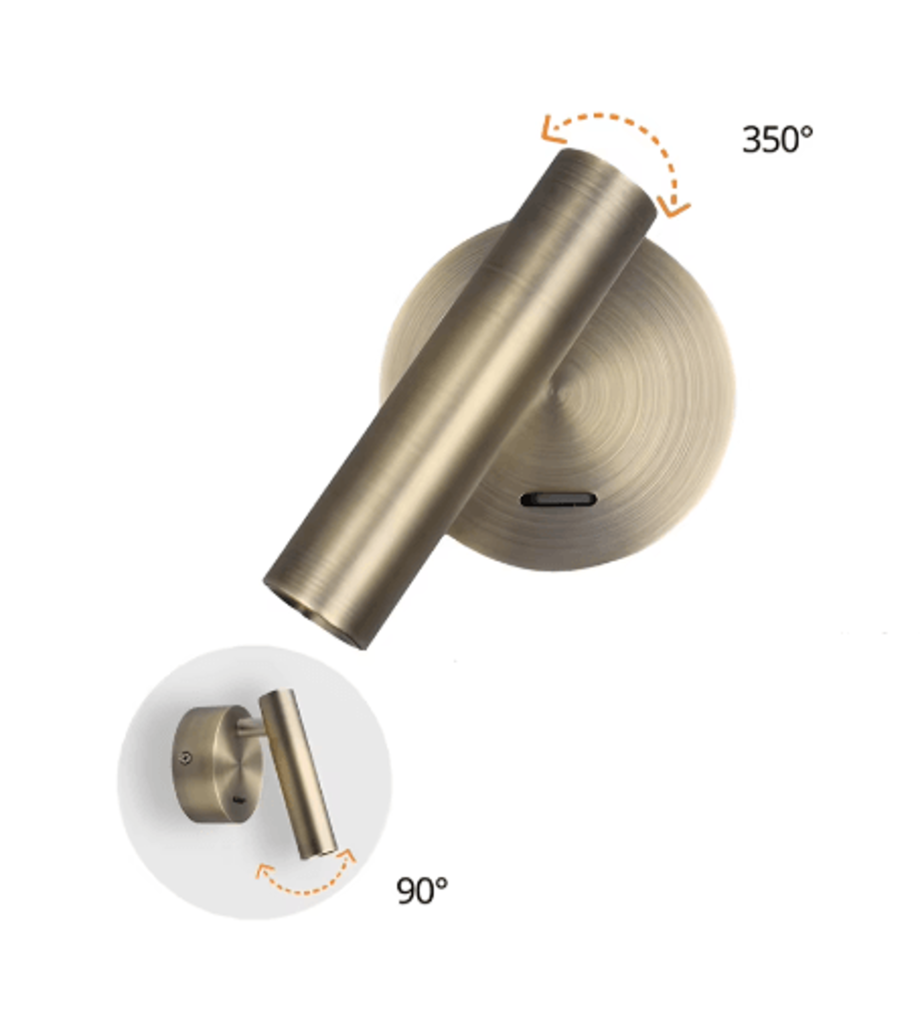 Modern Rotatable Bedside Wall Lamp  Minimalist LED Reading Spotlight 6