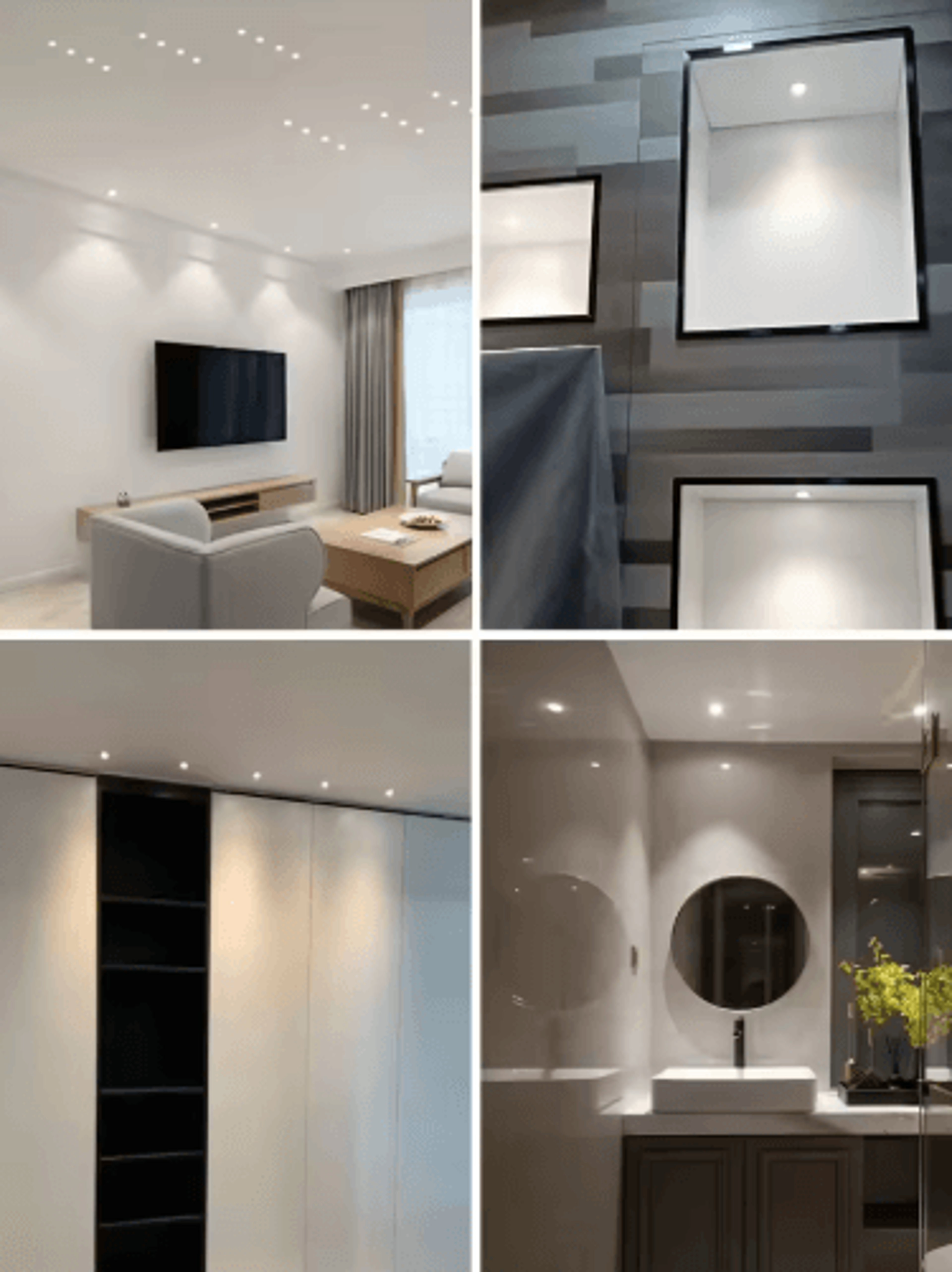 1W Mini Acrylic LED Spotlight  Recessed Starry Sky Ceiling Light 3