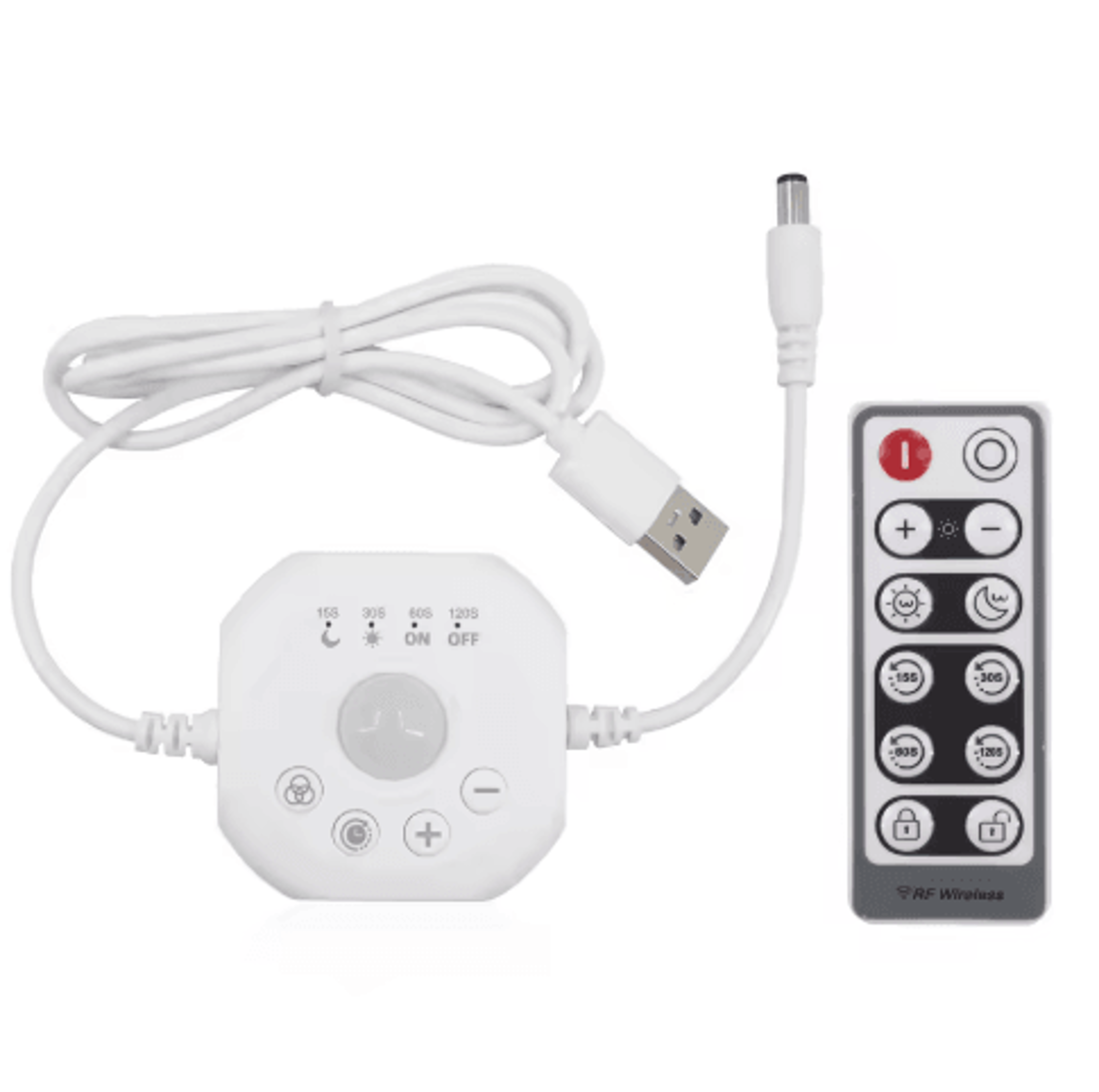 PIR Motion Sensor LED Strip Dimmer  Remote Control For 5V 12V 24V Lights 1