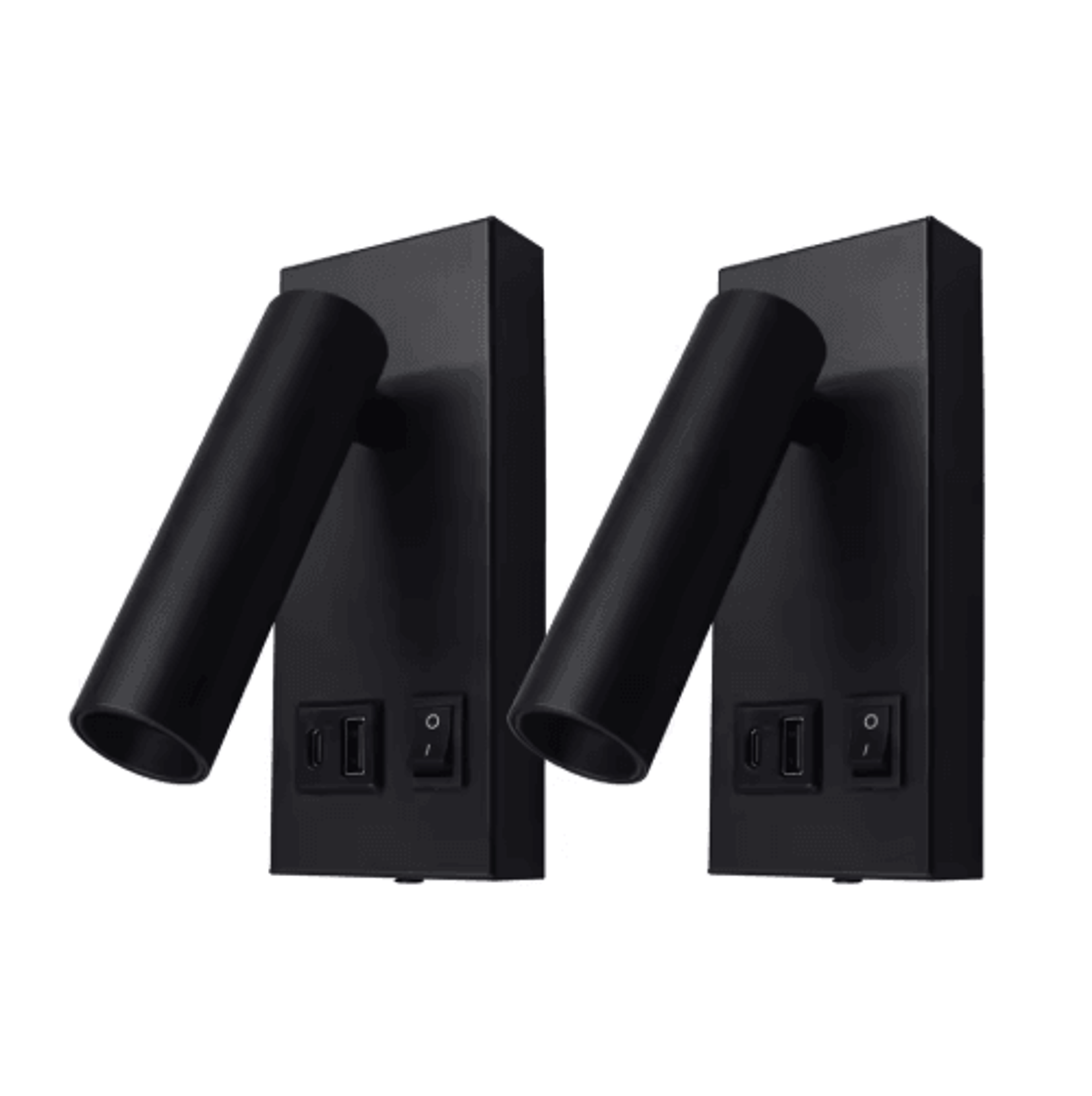 Modern Bedside Reading Wall Lamp  Adjustable Spotlight With USB And TypeC Charging Ports 3