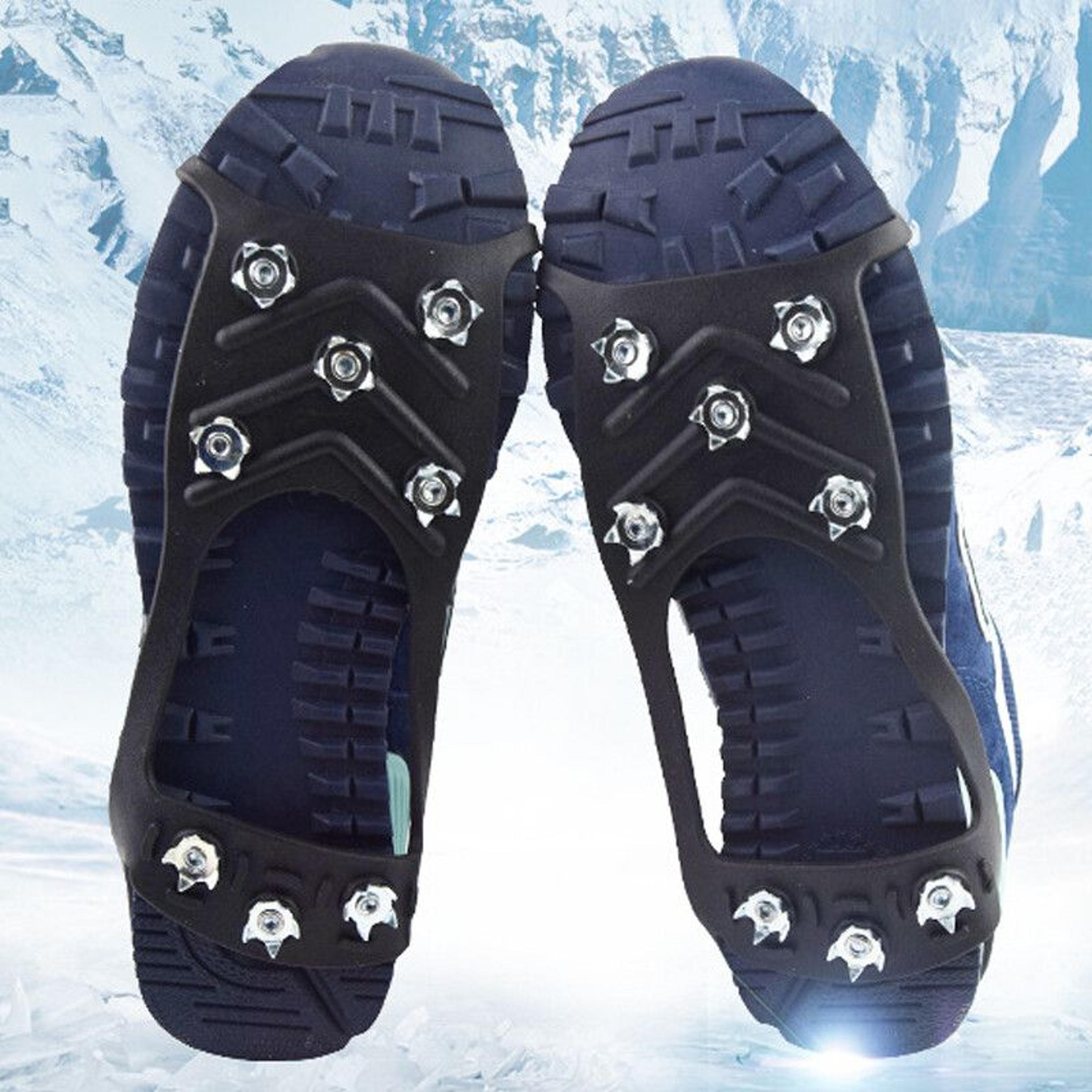 Anti Slip Ice Cleats Snow Traction Crampons With Steel Studs For Walking And Hiking 1
