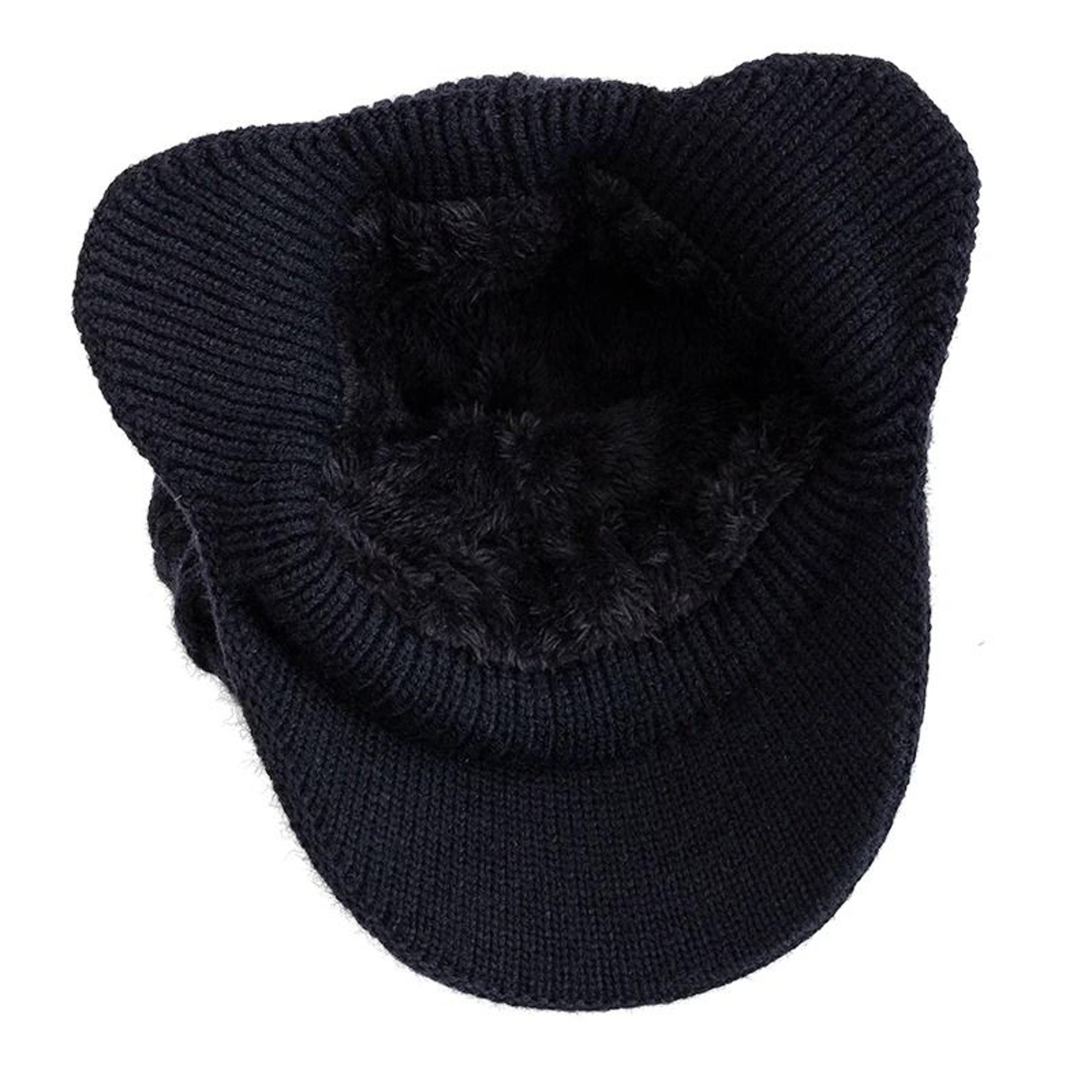 Unisex Winter Earflap Hat Fur Lined Warm Beanie For Outdoor Cold Weather 10