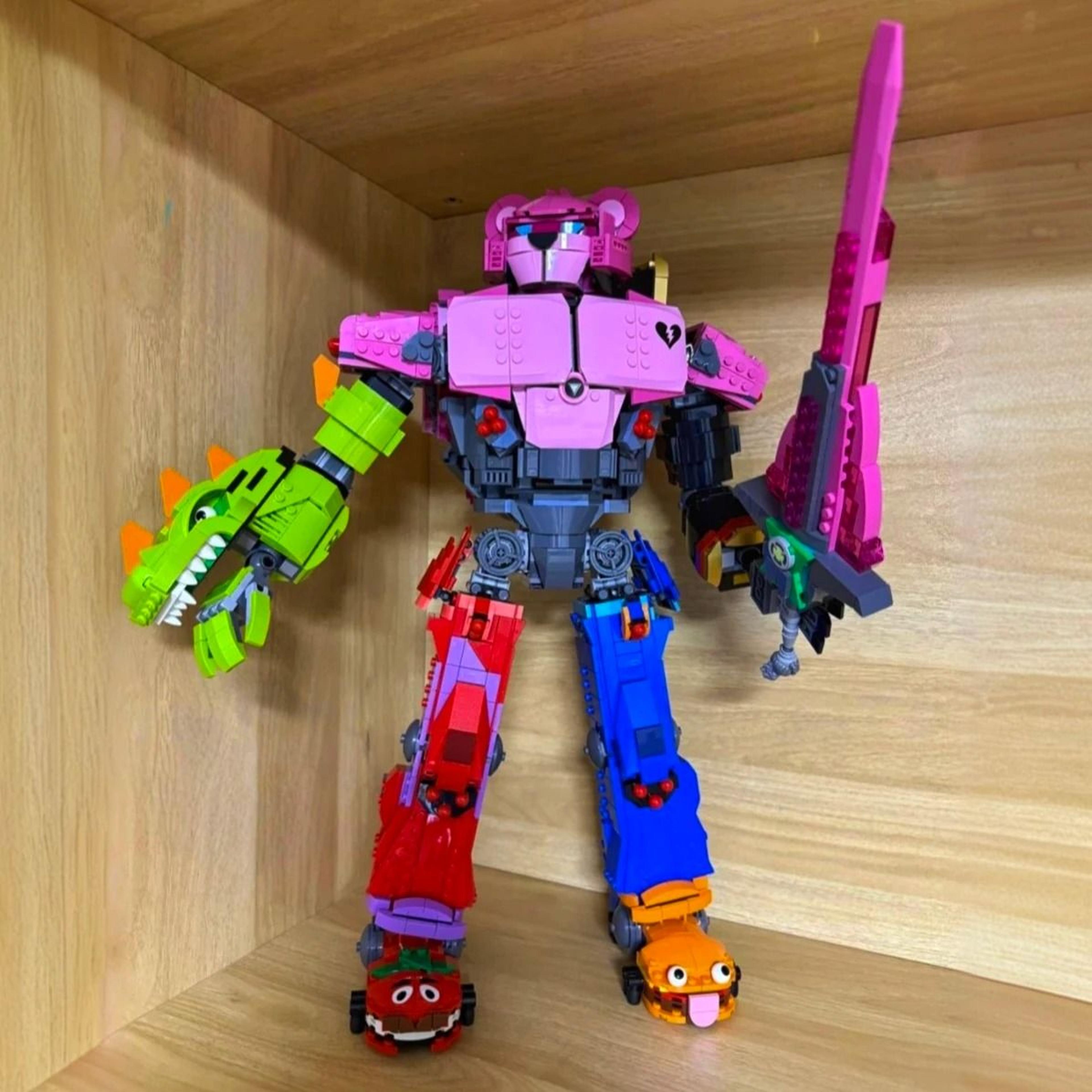 Fortnite Mecha Team Leader Robot Building Blocks Action Model Set 4