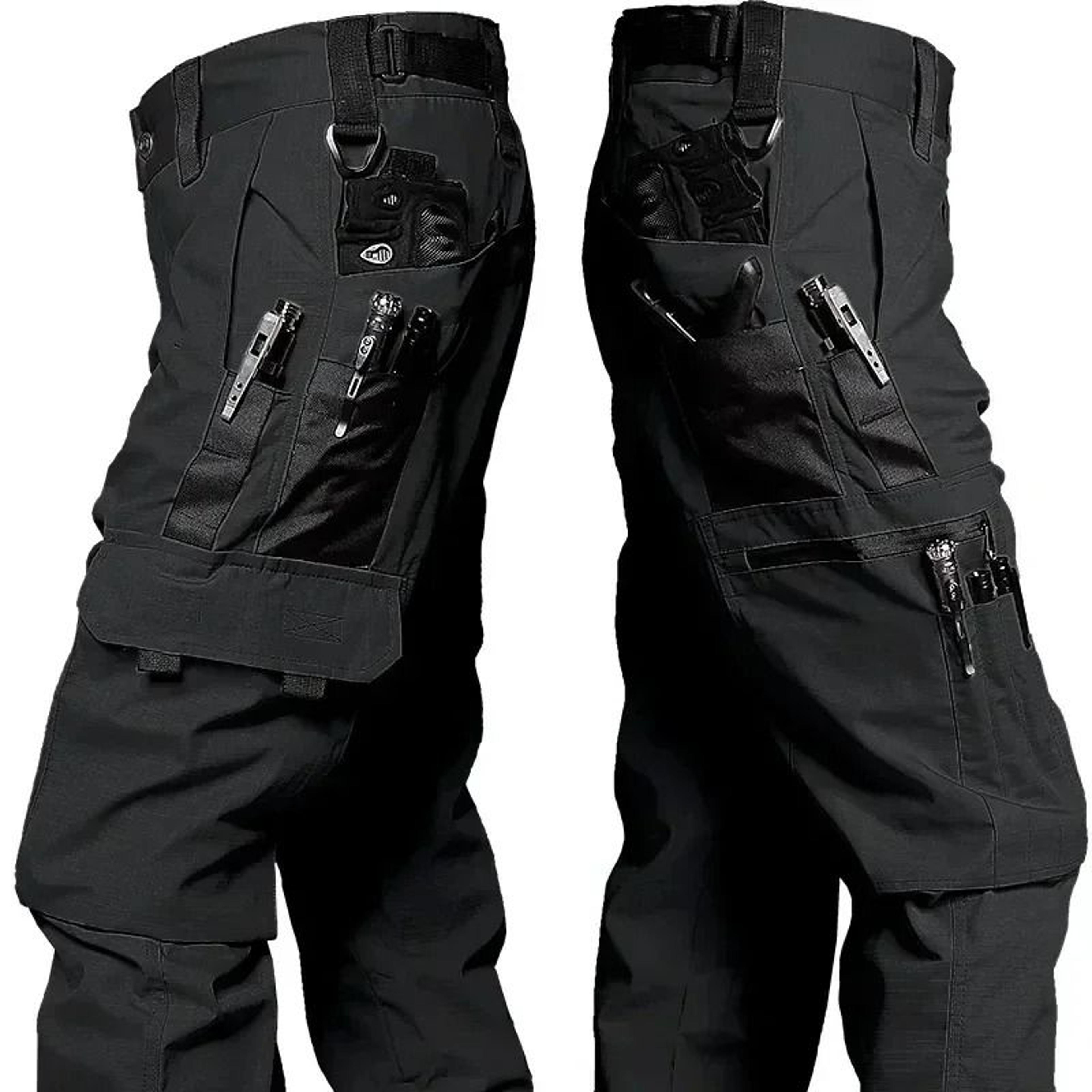 Men Tactical Cargo Work Pants Waterproof Outdoor Hiking Trousers 6