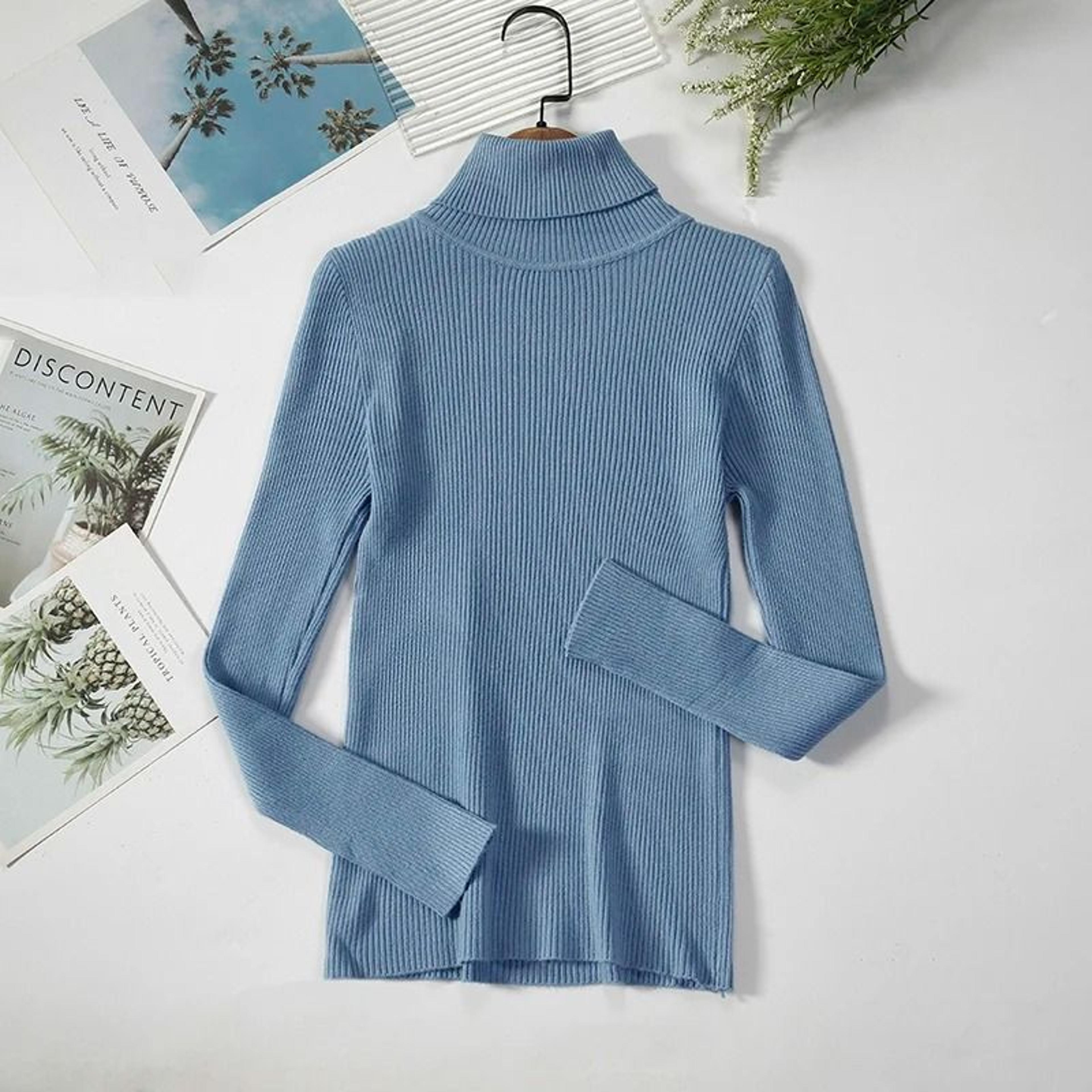 Soft CashmereBlend Turtleneck Sweater For Women  Classic Winter Pullover 4