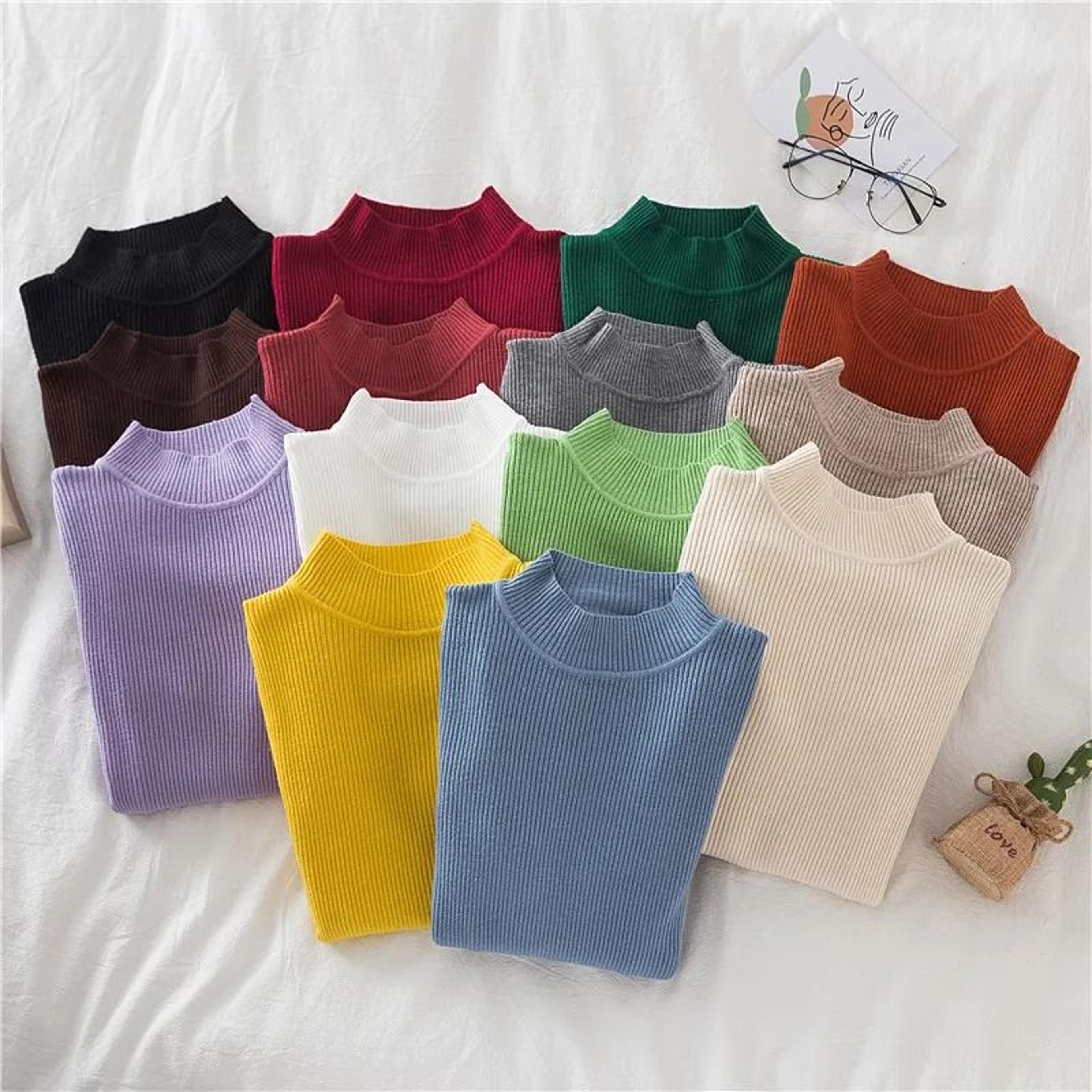 Soft CashmereBlend Turtleneck Sweater For Women  Classic Winter Pullover 26
