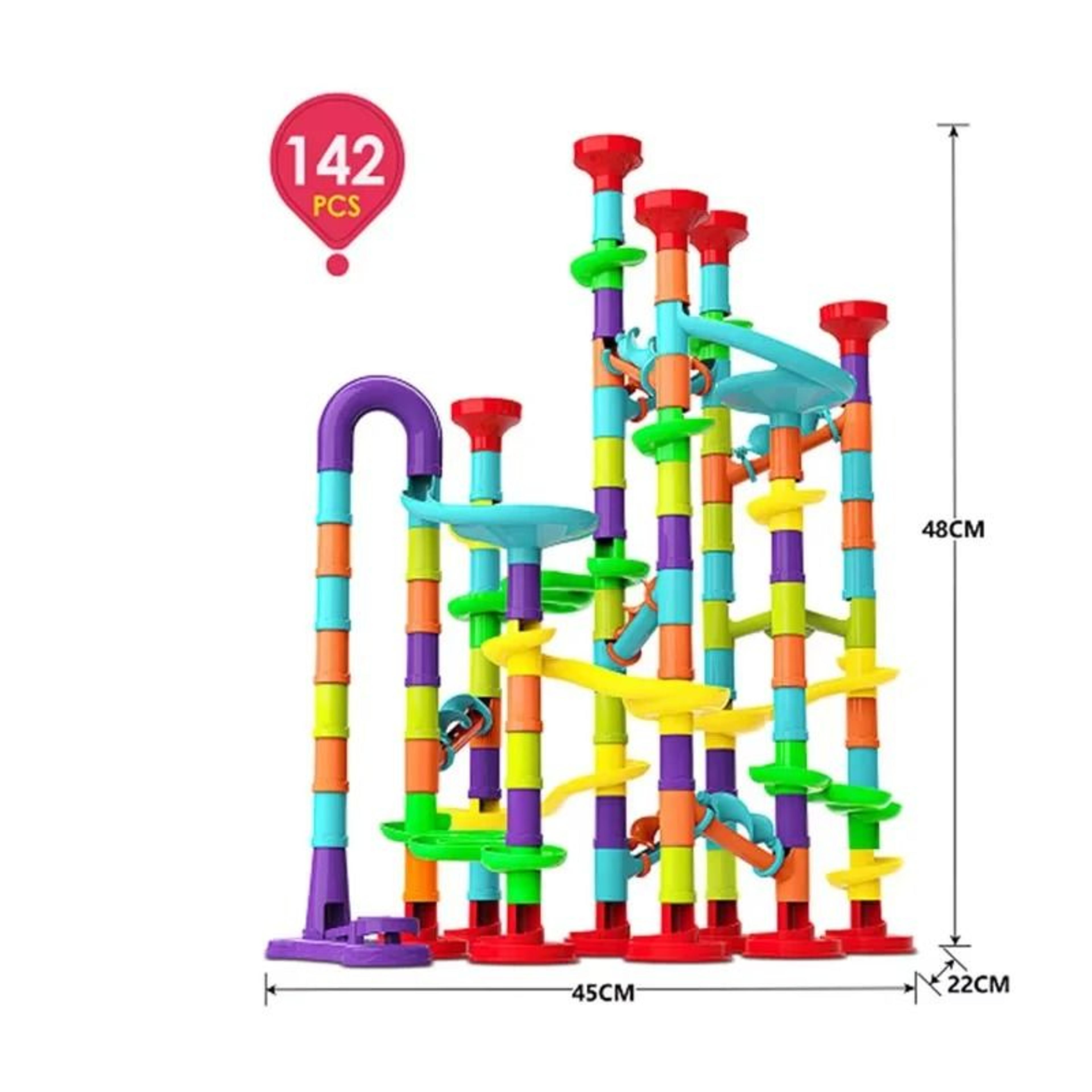 Kids Marble Run Building Blocks Race Track Set 10