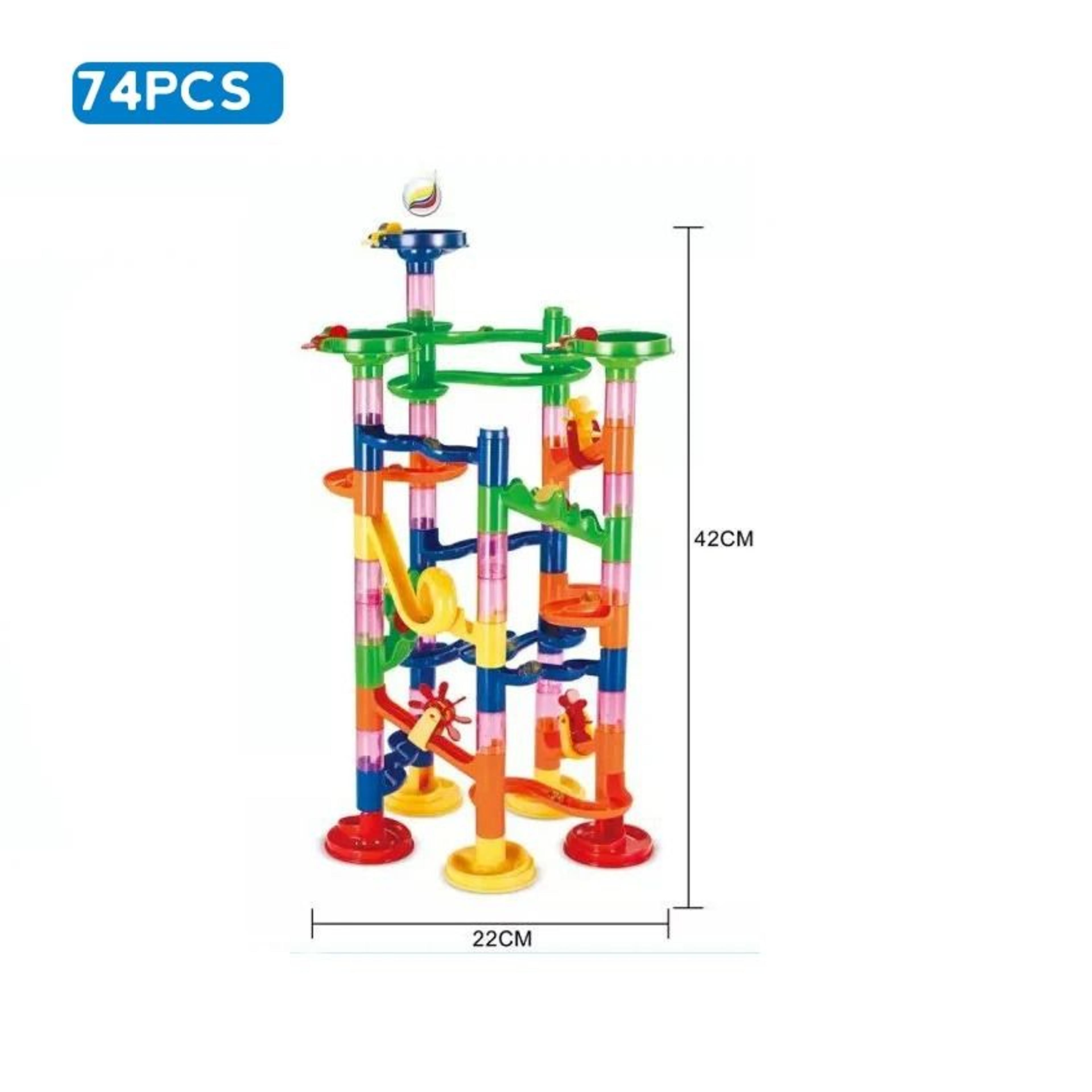 Kids Marble Run Building Blocks Race Track Set 4