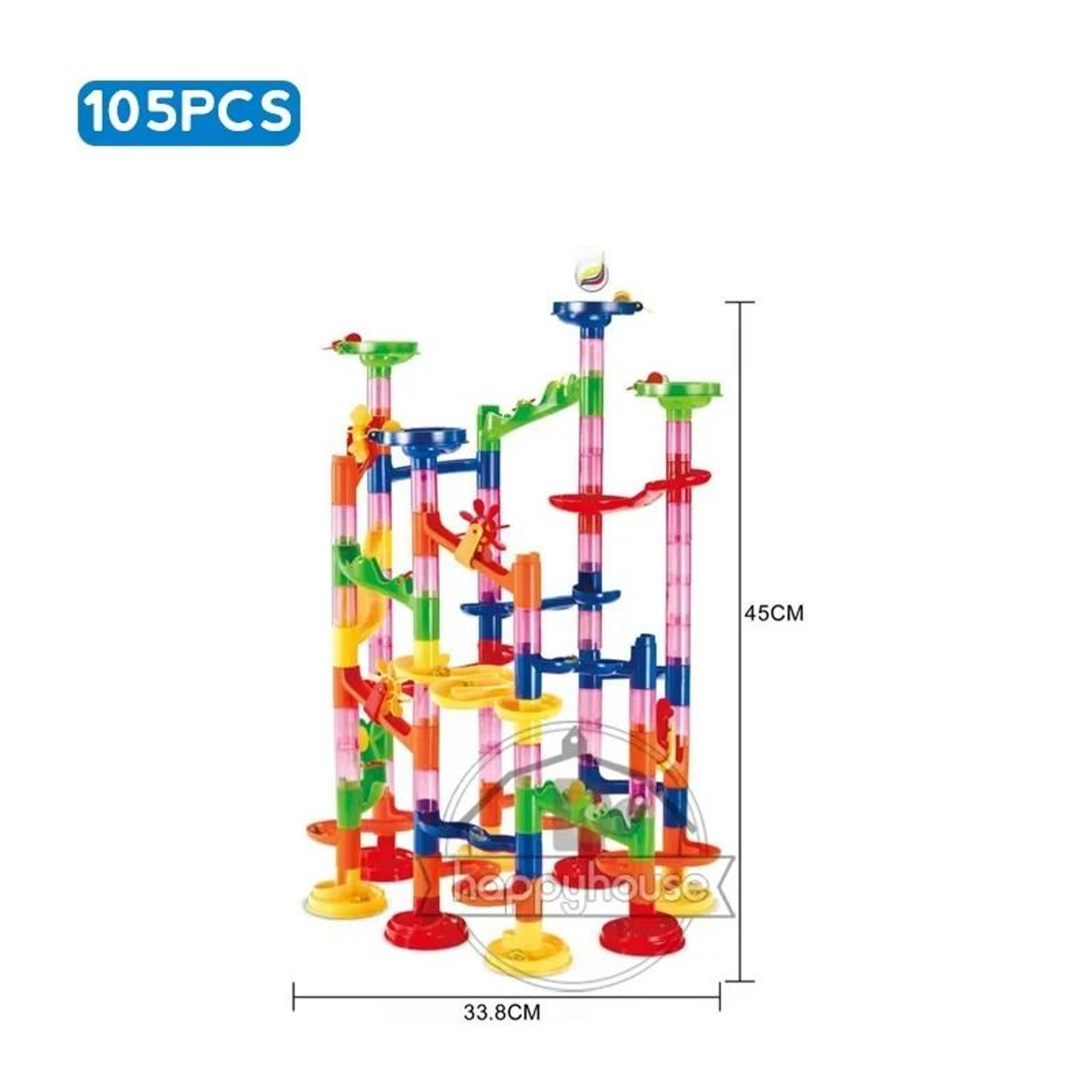 Kids Marble Run Building Blocks Race Track Set 6