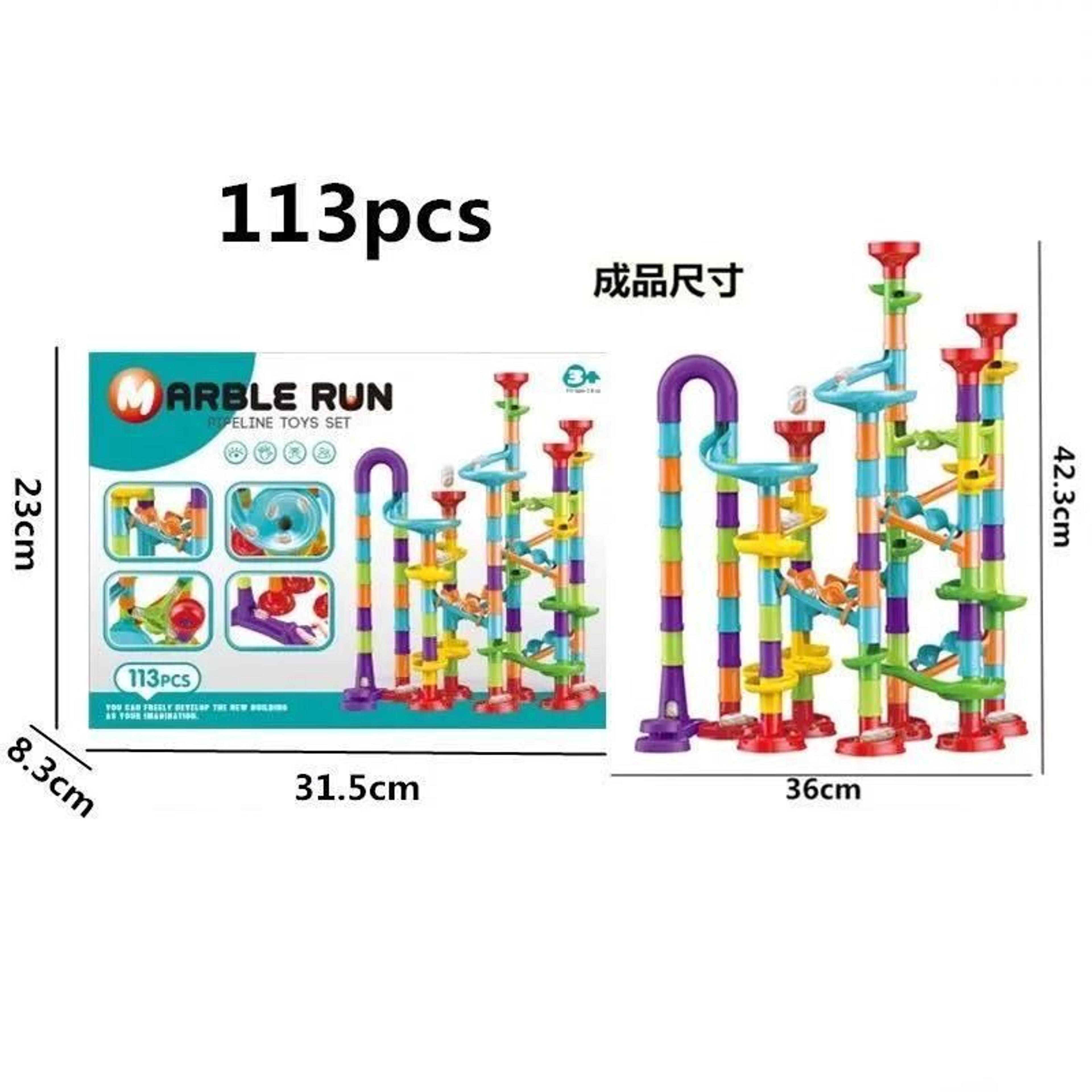 Kids Marble Run Building Blocks Race Track Set 23