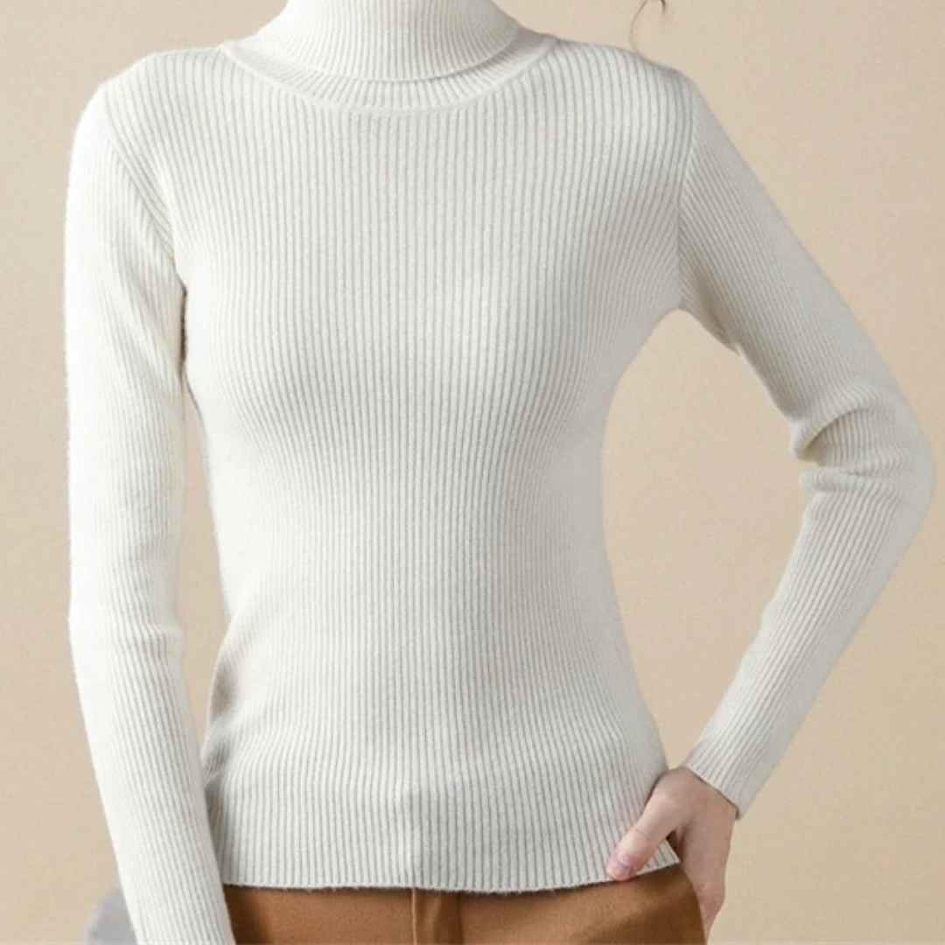 Heliar Womens Turtleneck Knitted Pullover Soft Autumn Winter Sweater 10