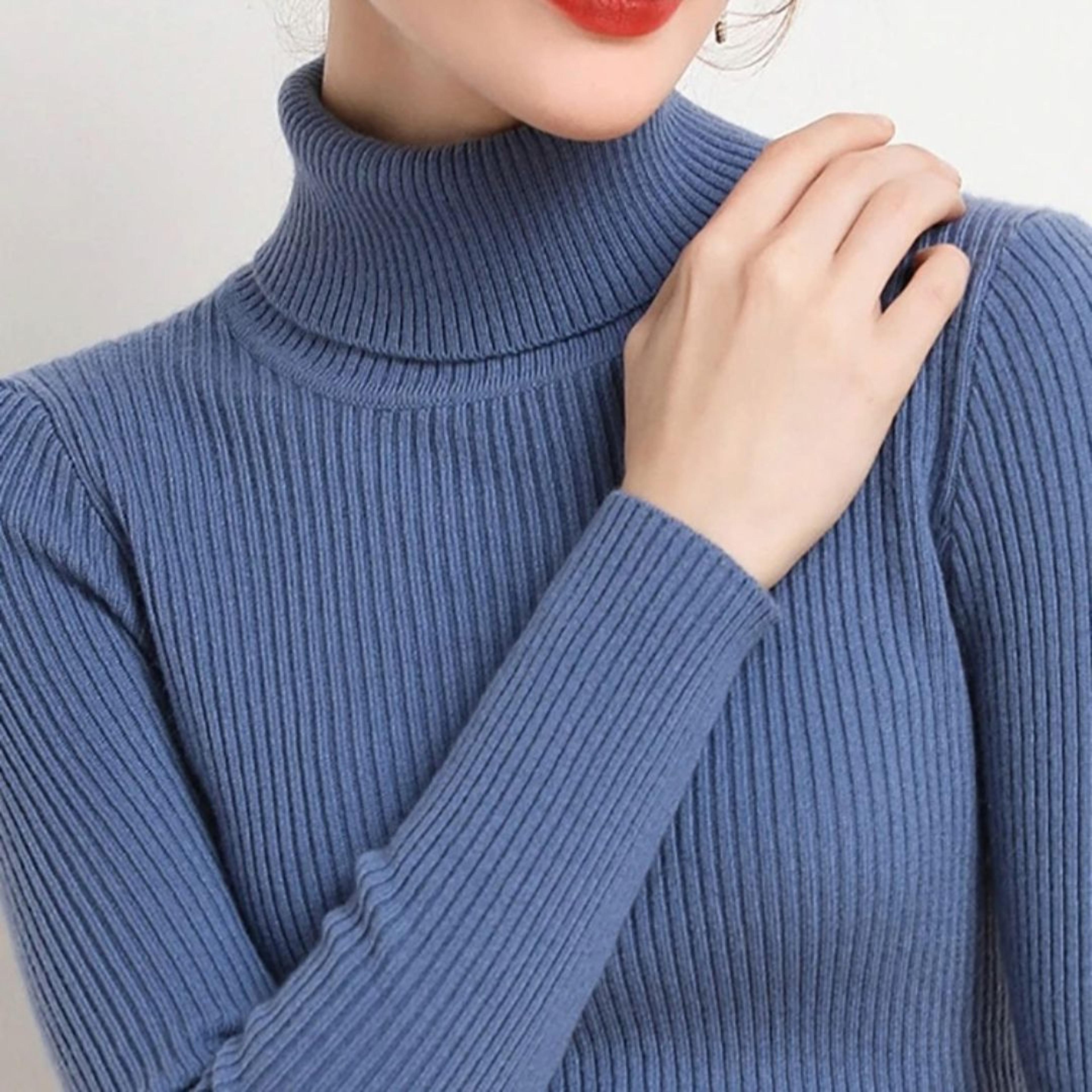Heliar Womens Turtleneck Knitted Pullover Soft Autumn Winter Sweater 14