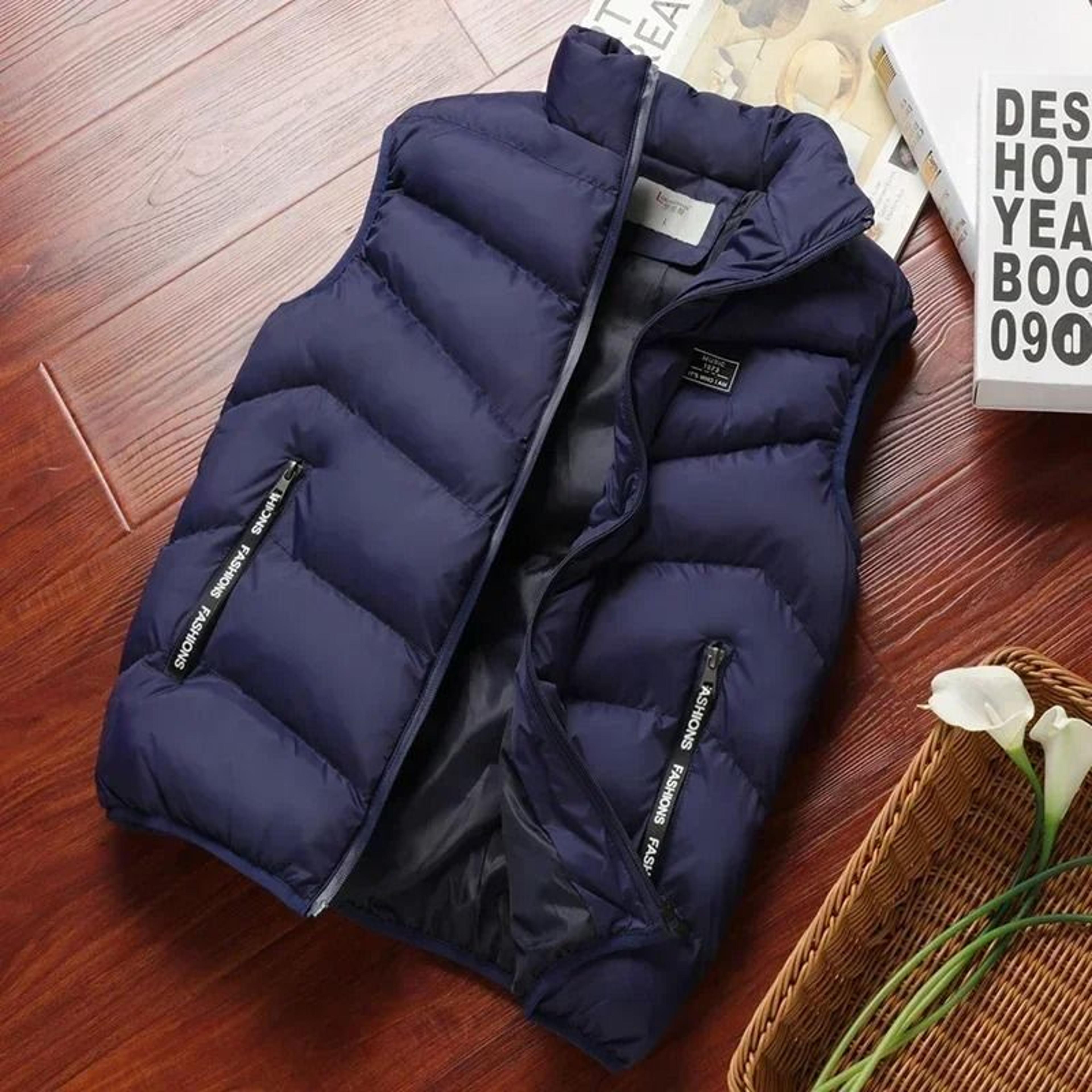 Mens Winter Puffer Vest Sleeveless Windproof Down Waistcoat 2