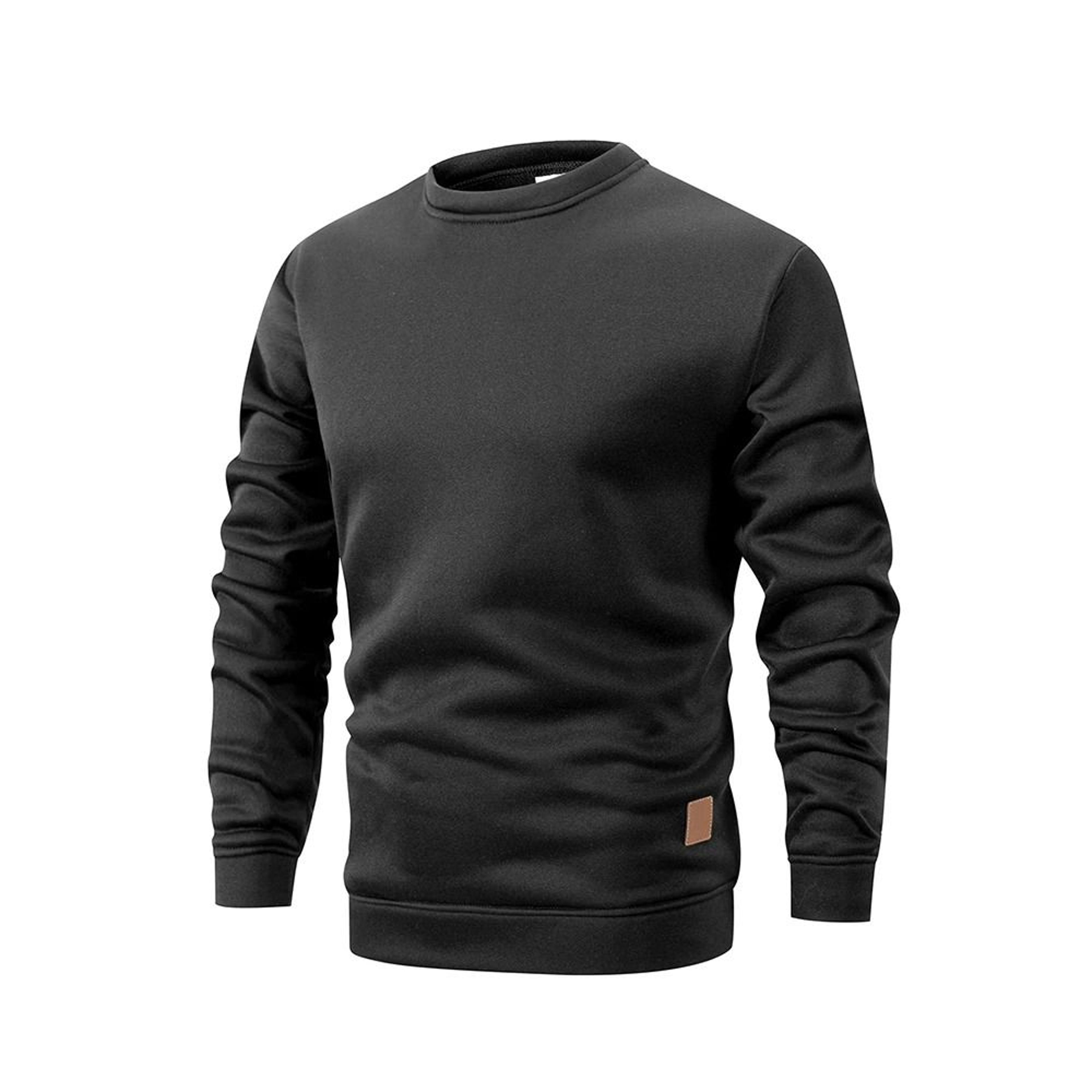 Mens Crew Neck Pullover Sweatshirt Casual Long Sleeve Top 3