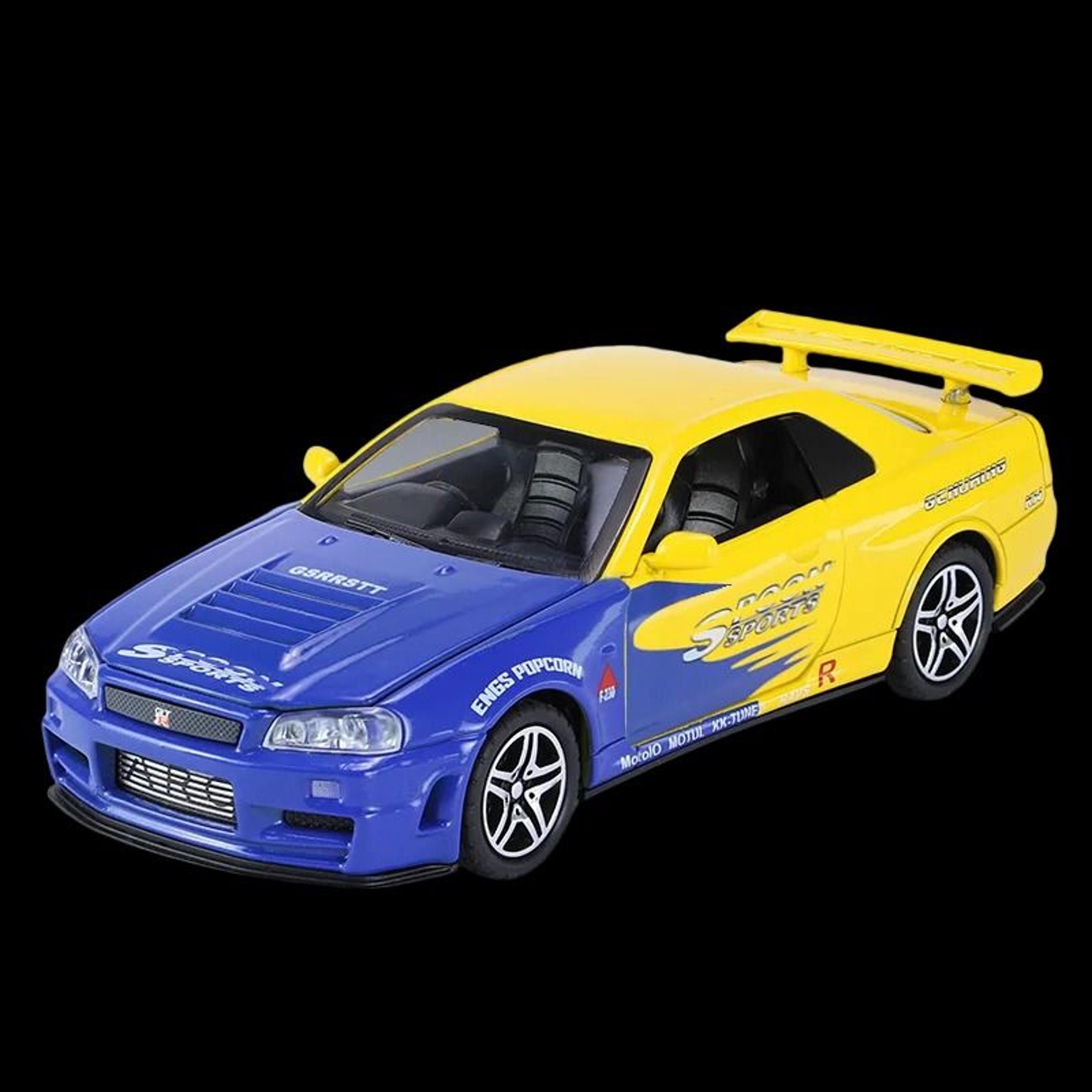 1 32 Nissan GTR R34 Skyline Diecast Alloy Model Car Collectible Toy 0