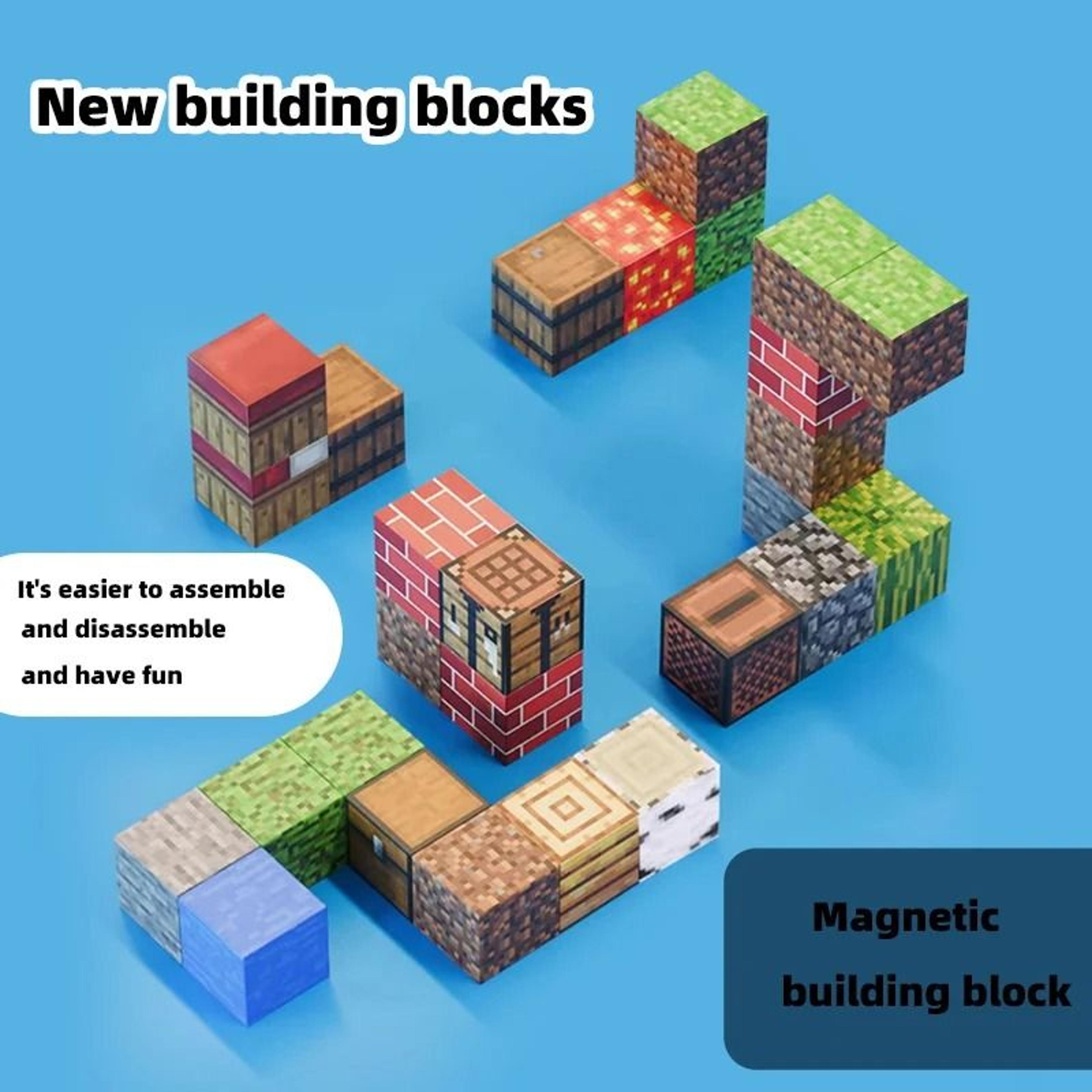 Magnetic Building Blocks Full Set DIY Construction Table Toy For Kids 9