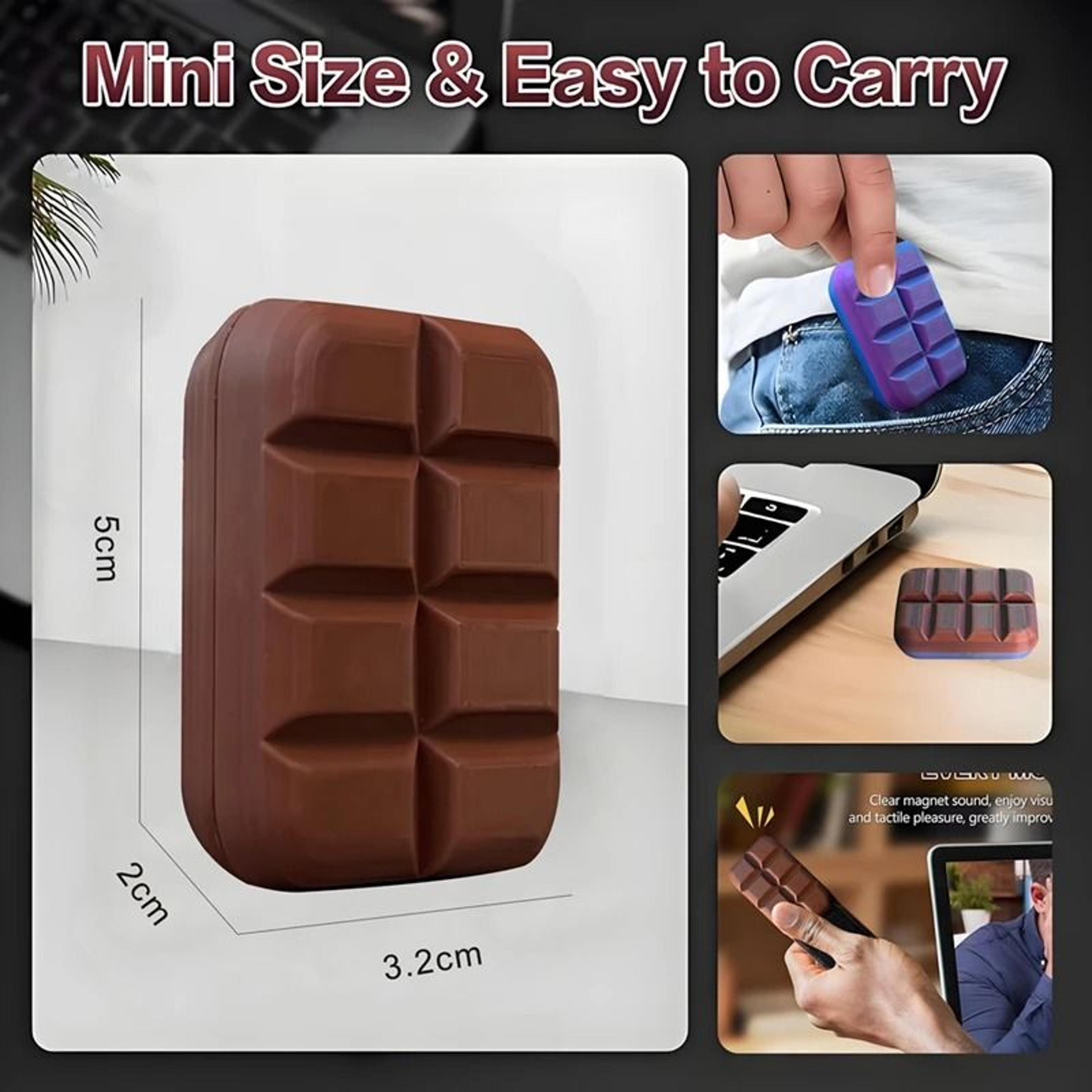 Magnetic Push Card Fidget Slider Chocolate Style Stress Relief EDC Toy 7