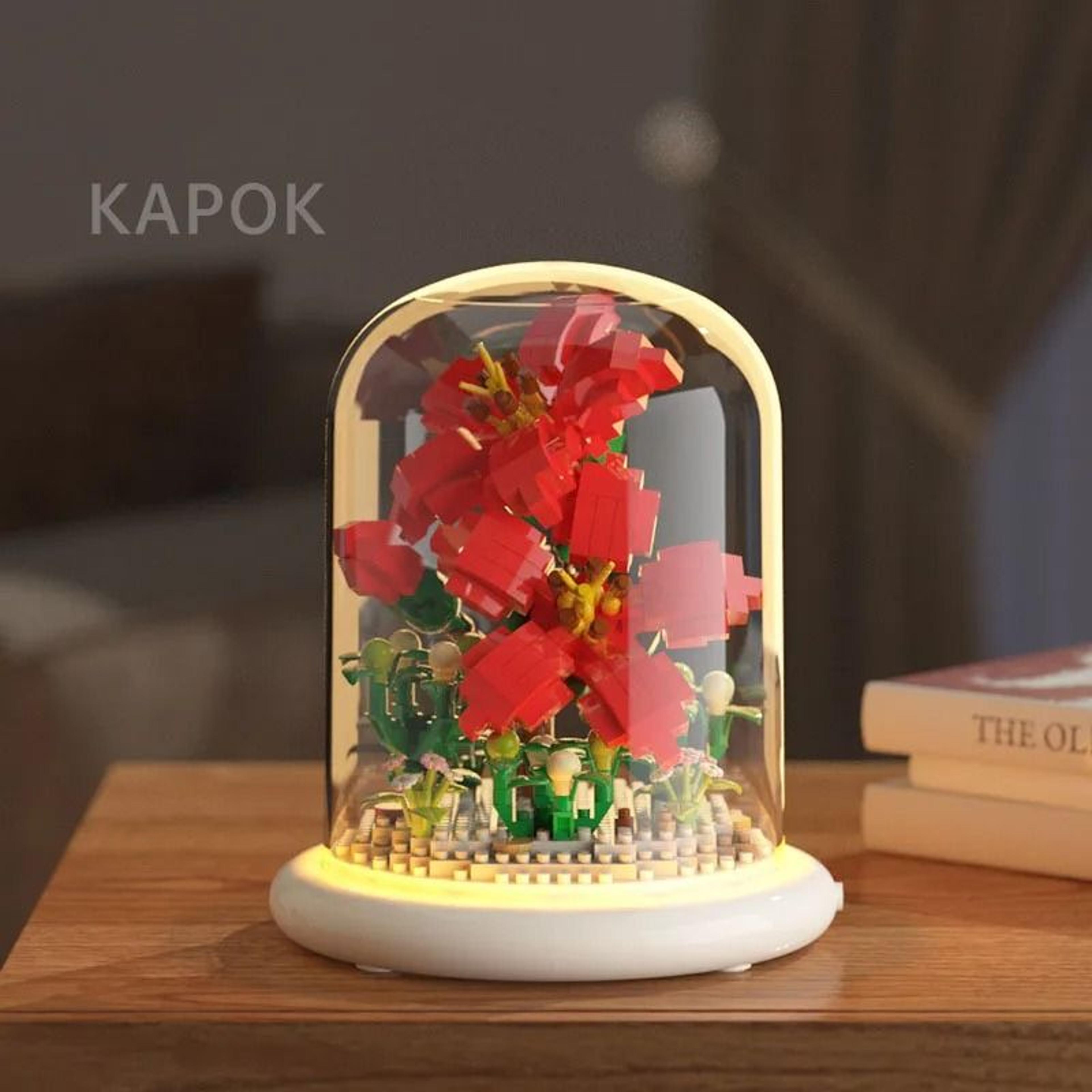 Eternal Block Flower Bouquet DIY Assembly Puzzle Desktop Decor Toy 4