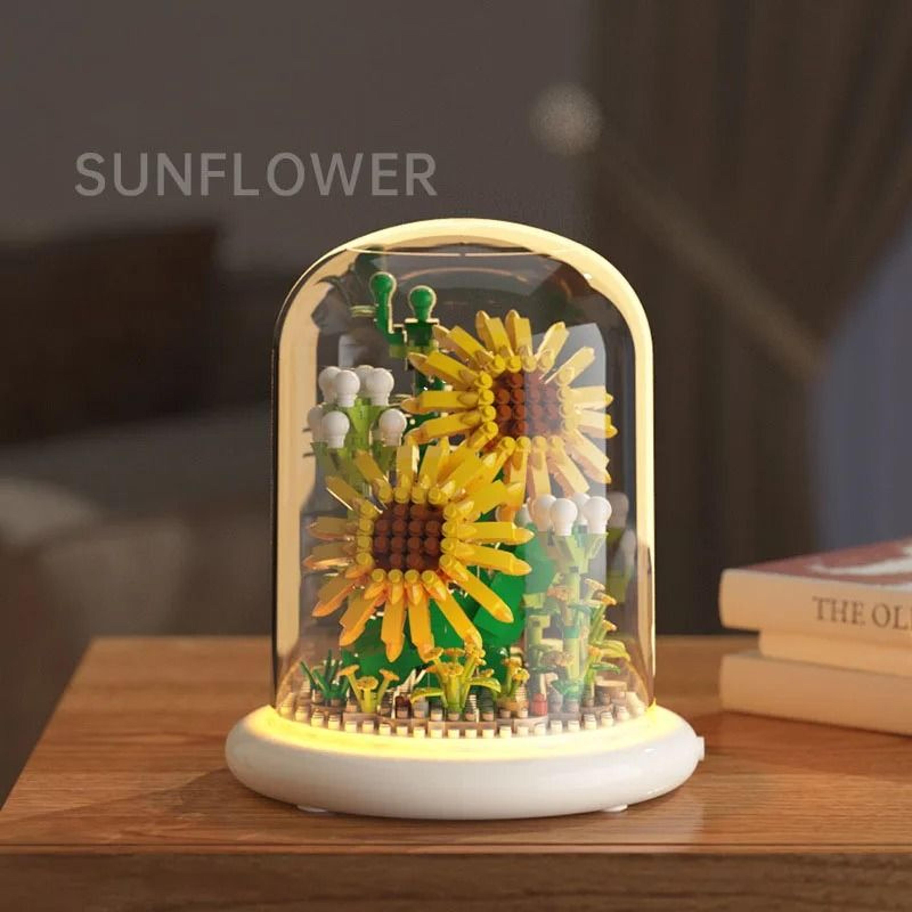 Eternal Block Flower Bouquet DIY Assembly Puzzle Desktop Decor Toy 5