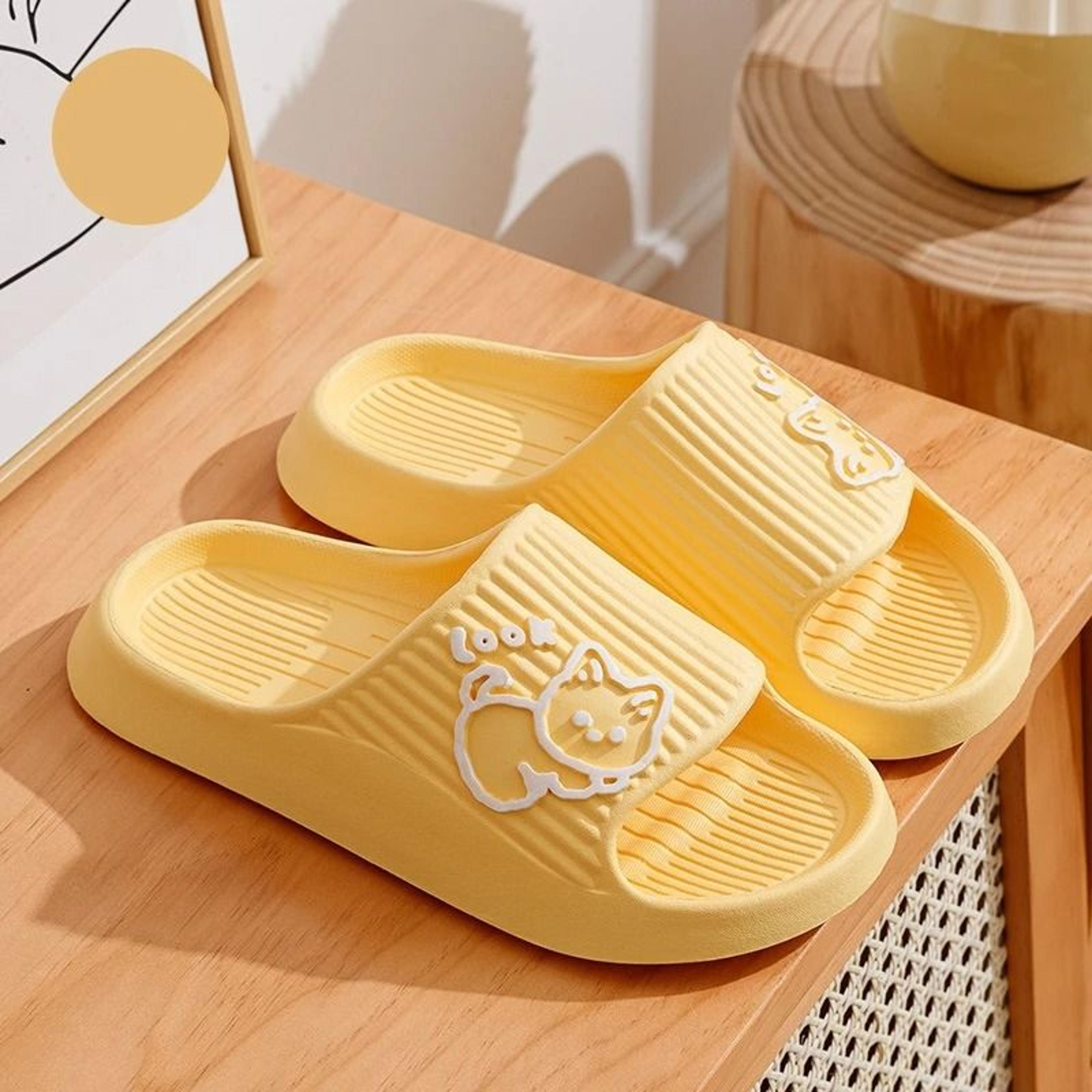 Cute Kitten Summer Indoor Slippers Soft Sole Non Slip Home Shoes For Women And Couples 3