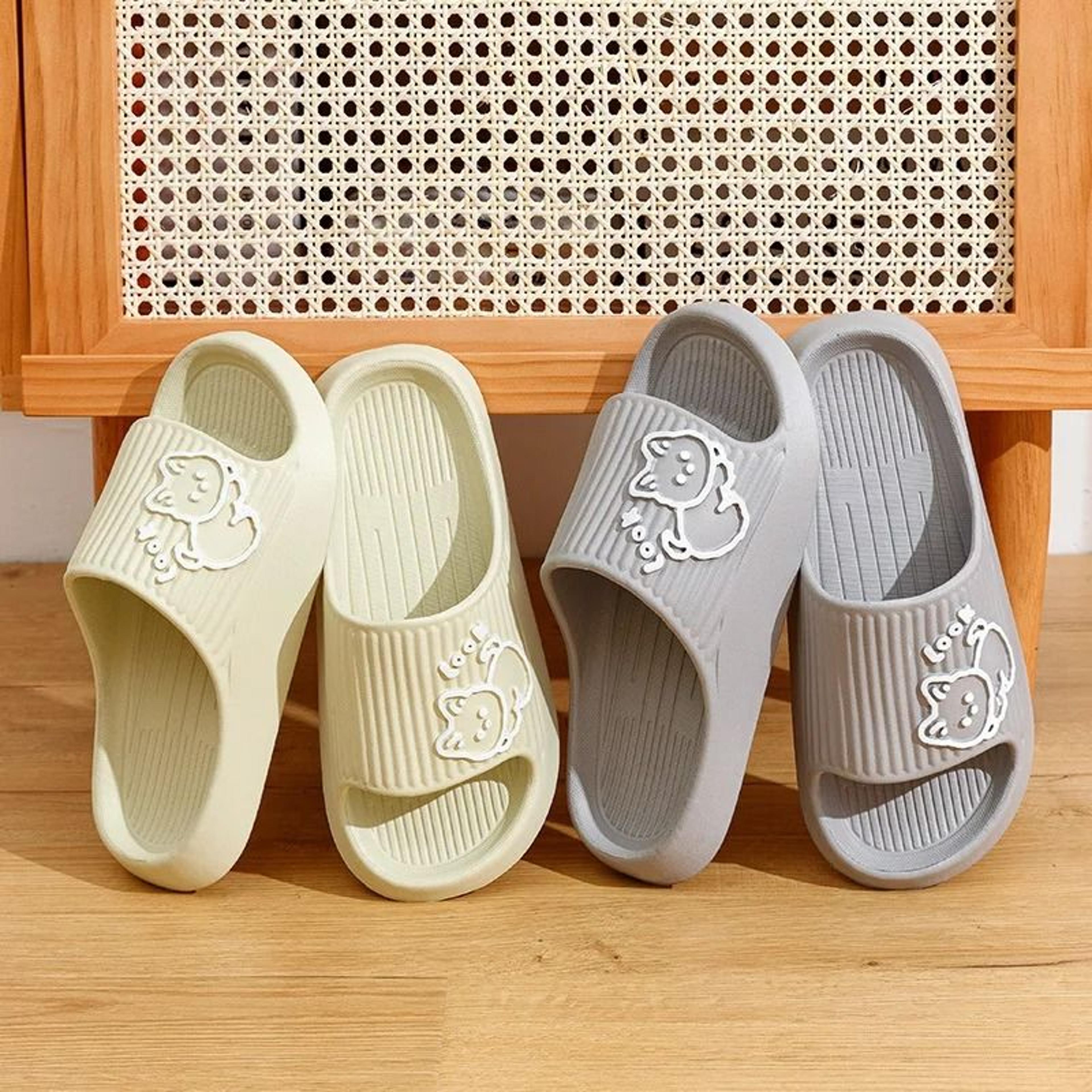 Cute Kitten Summer Indoor Slippers Soft Sole Non Slip Home Shoes For Women And Couples 12