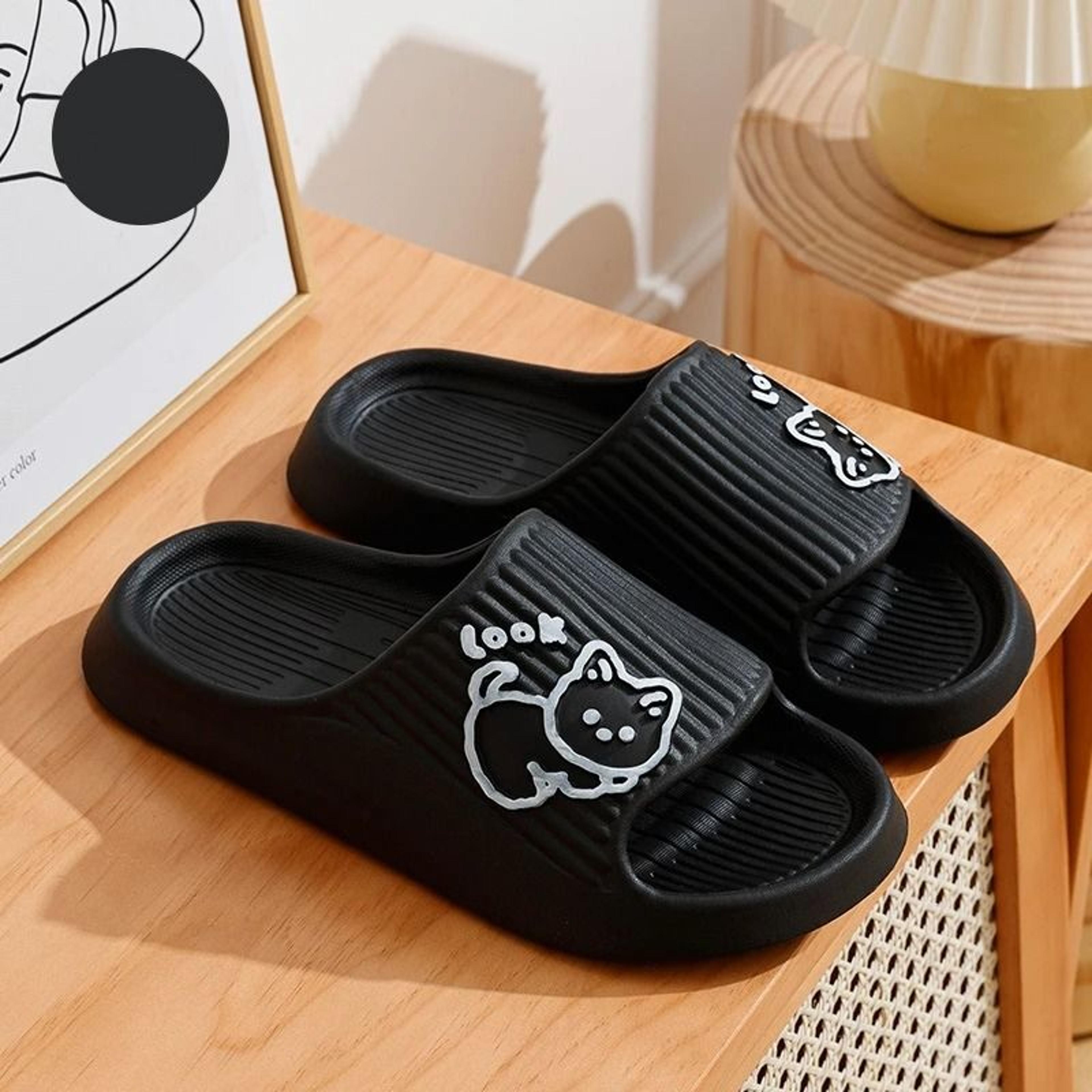 Cute Kitten Summer Indoor Slippers Soft Sole Non Slip Home Shoes For Women And Couples 9