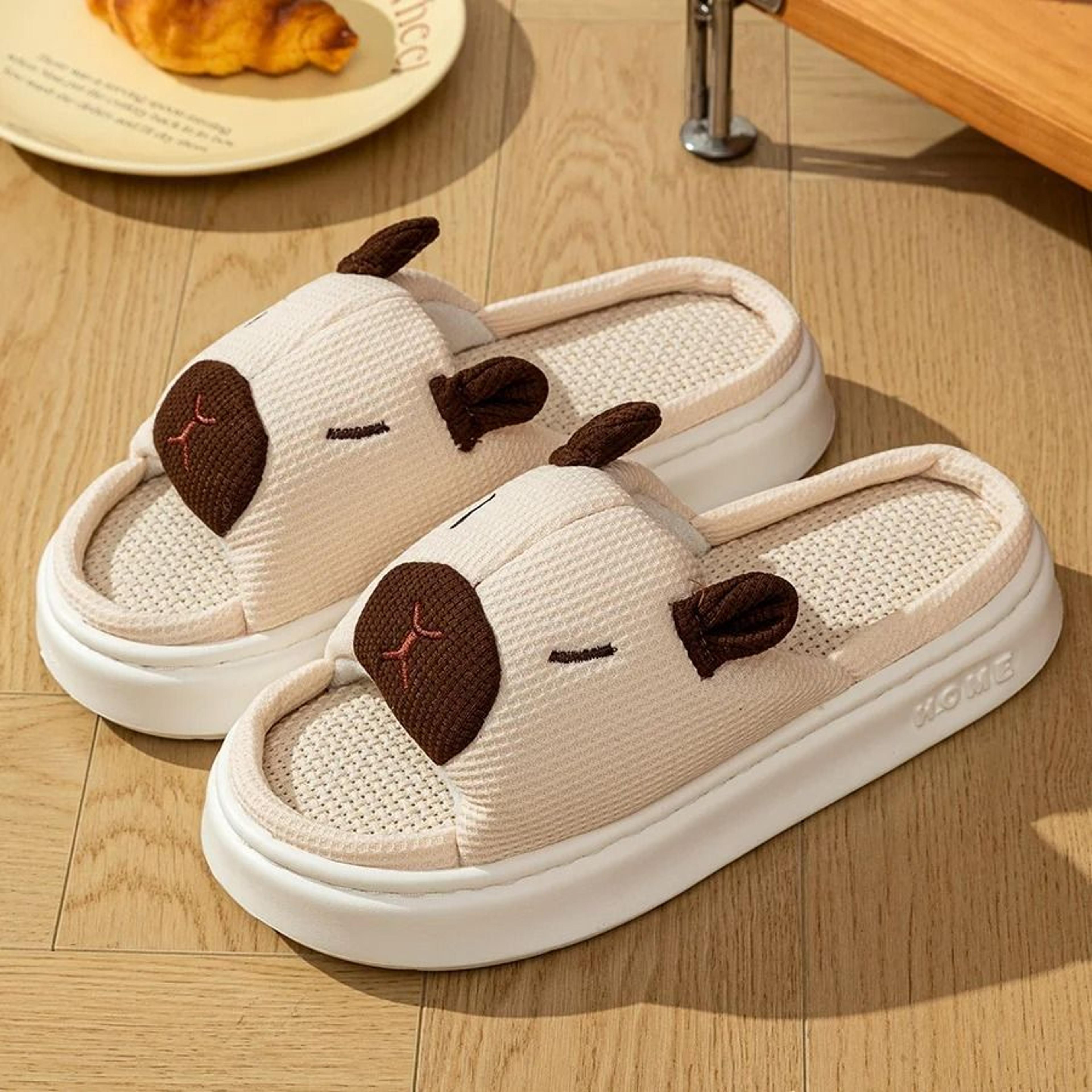 Cute Cartoon Summer Indoor Slippers For Women Soft Thick Sole Home Shoes 1
