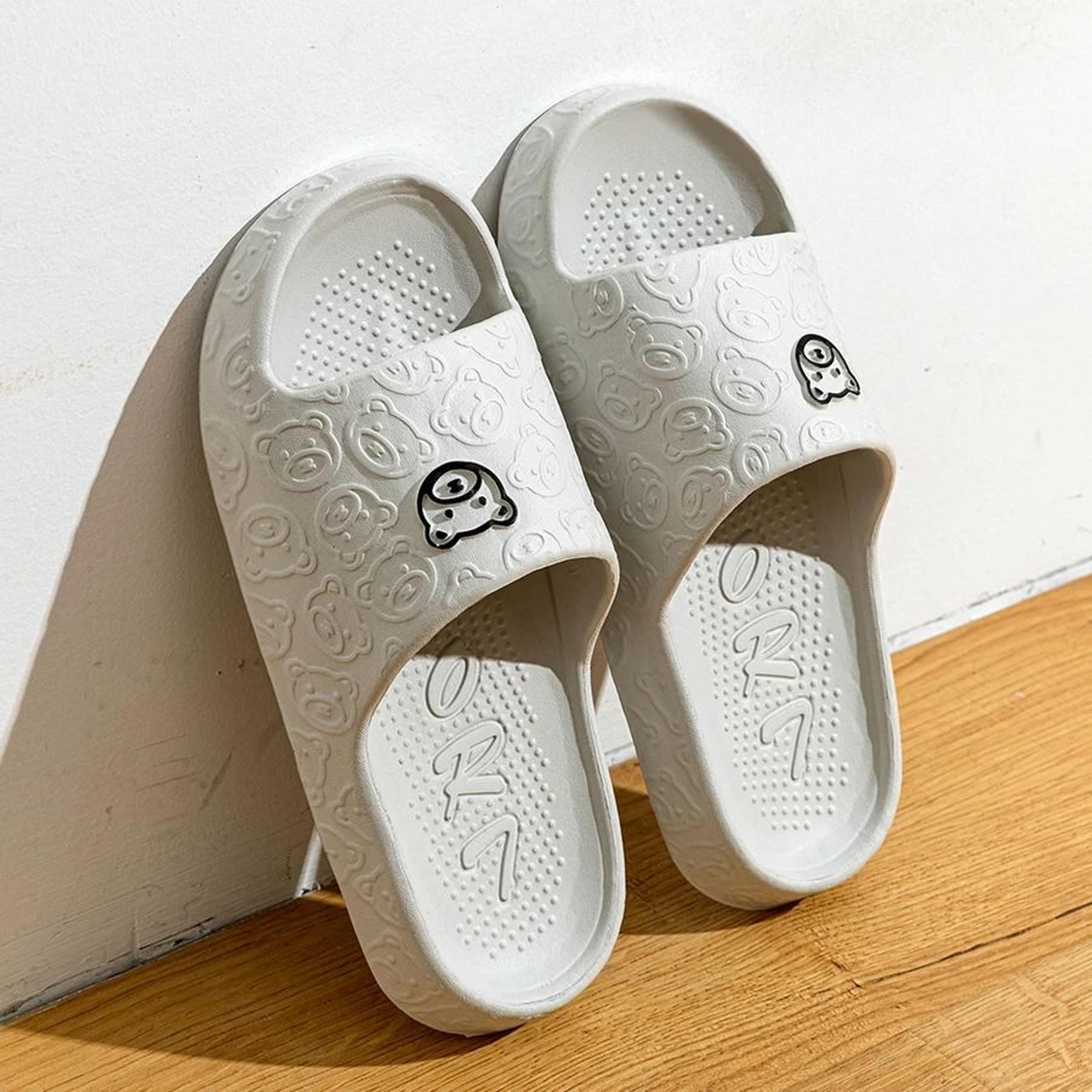 Cute Bear Cartoon Summer Indoor Slippers For Women Soft Non Slip Home Shoes 6