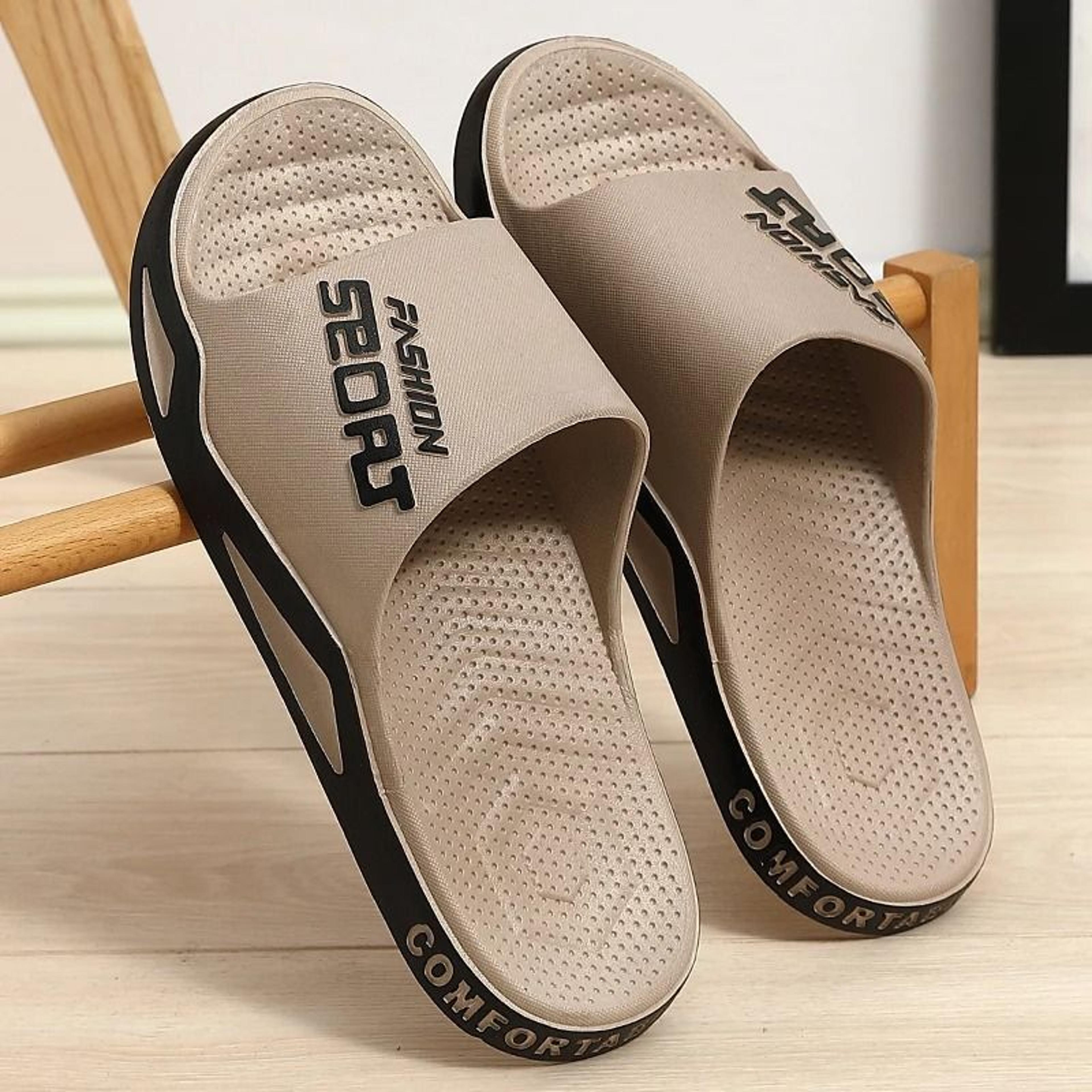 Mens Summer Sport Comfort Slides Thick Sole Breathable Slippers 3