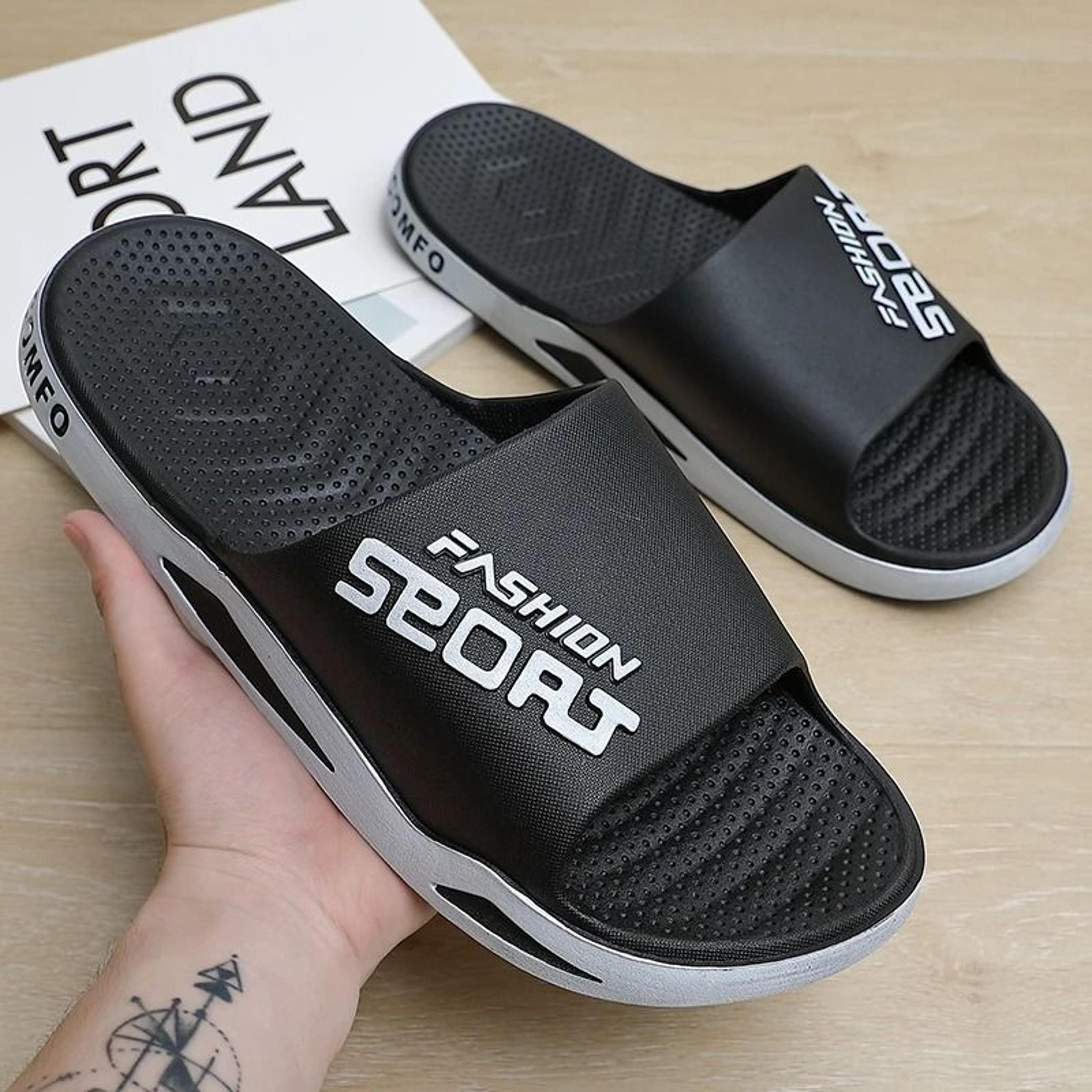 Mens Summer Sport Comfort Slides Thick Sole Breathable Slippers 7