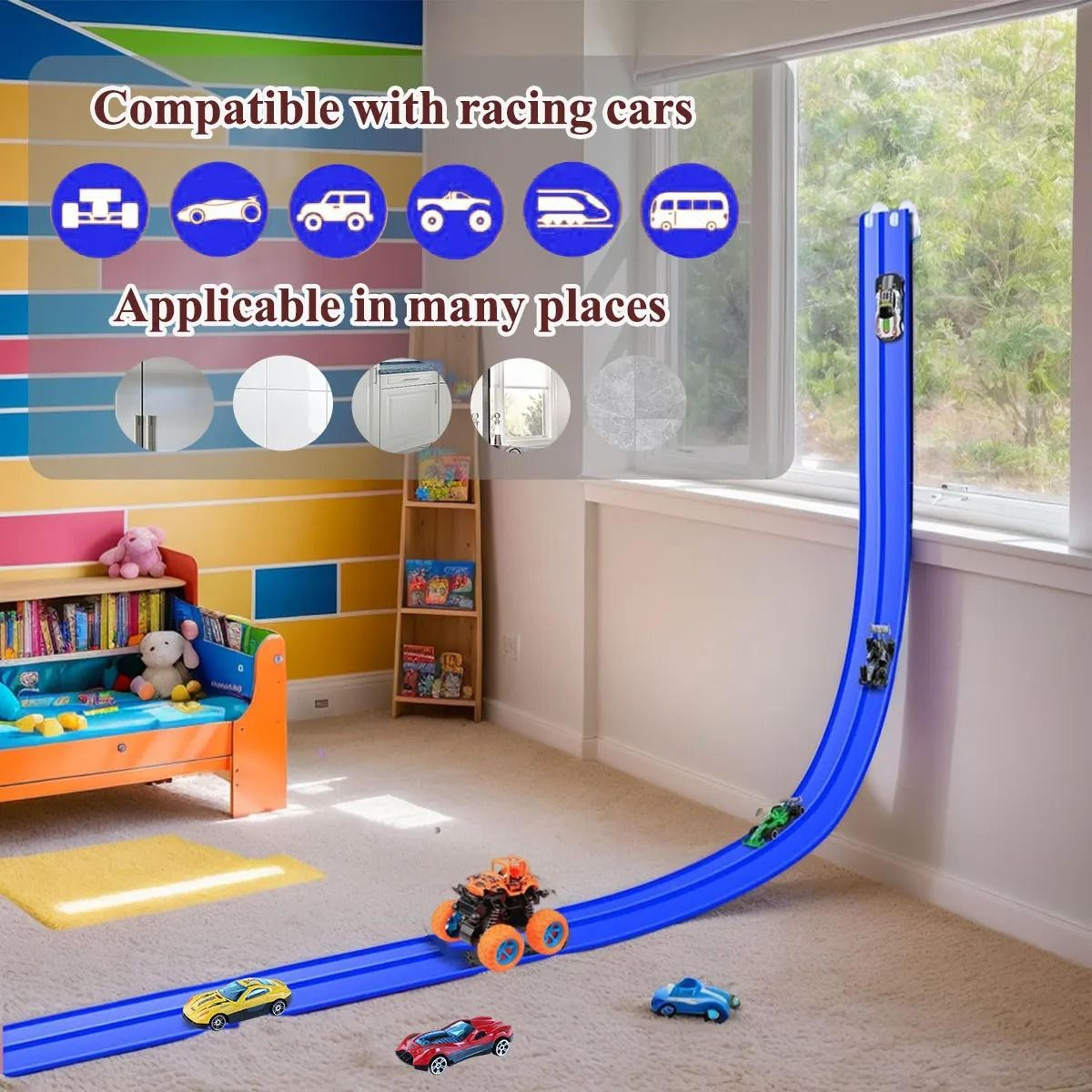 Flexible Racing Track Toy With Mini Car DIY Rail Playset For Kids 9