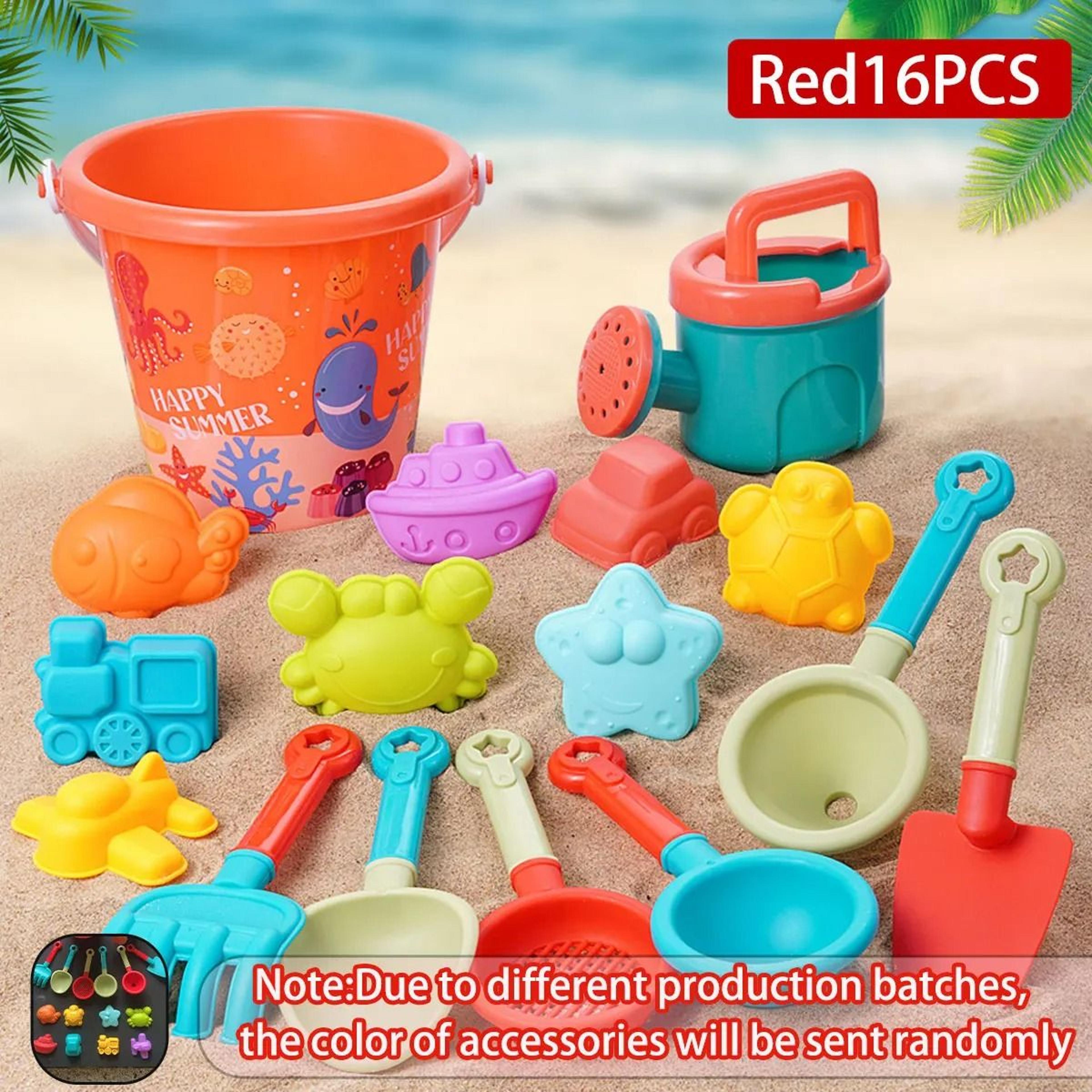Kids Beach Sand And Water Play Toy Set Bucket Shovel Tools 0