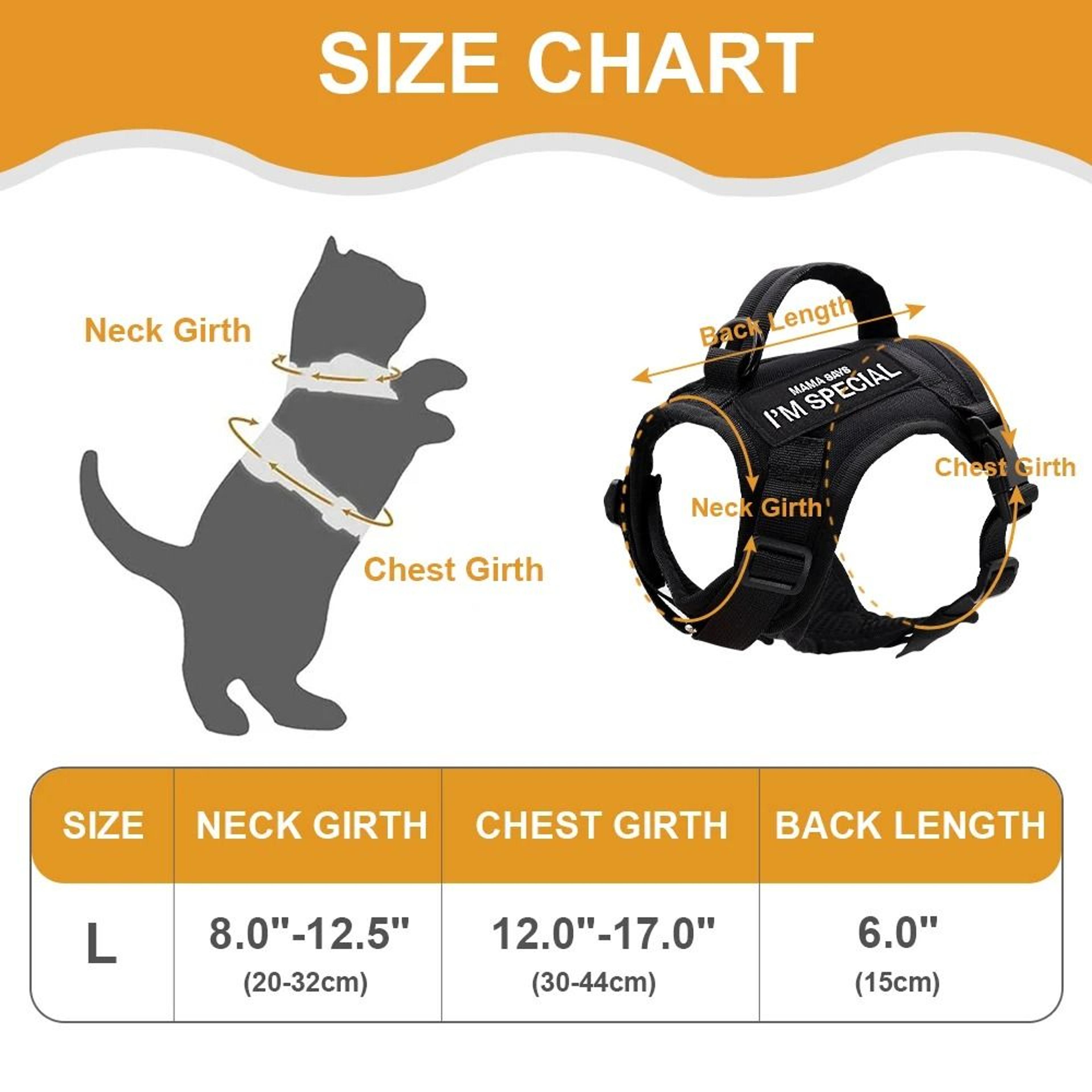 Nylon Tactical Cat Harness Vest With Handle And Stickers 10