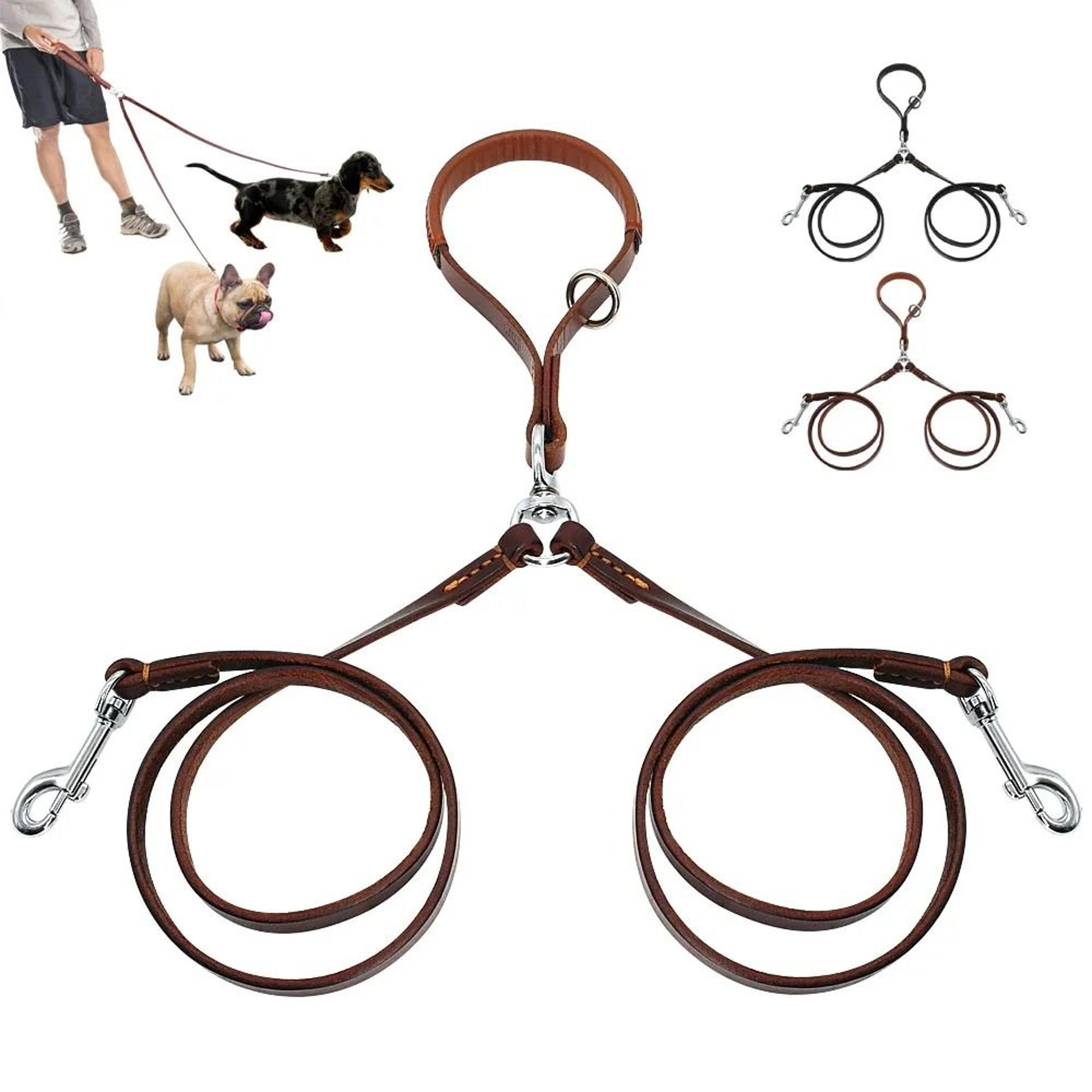 Two Way No Tangle Double Dog Leash For Walking And Training 5