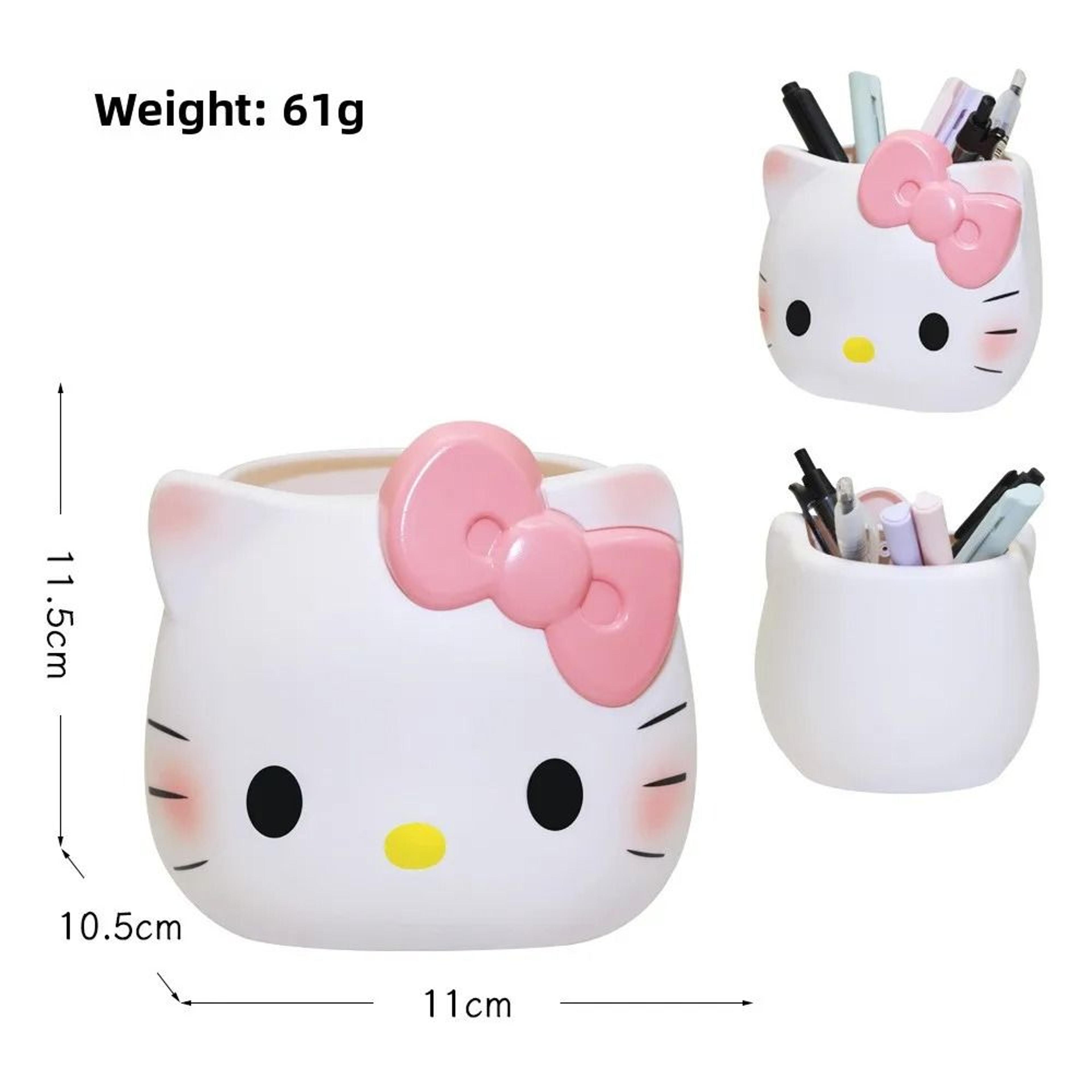 Hello Kitty Cute Desk Pen Holder Organizer For Stationery And Makeup Storage 5