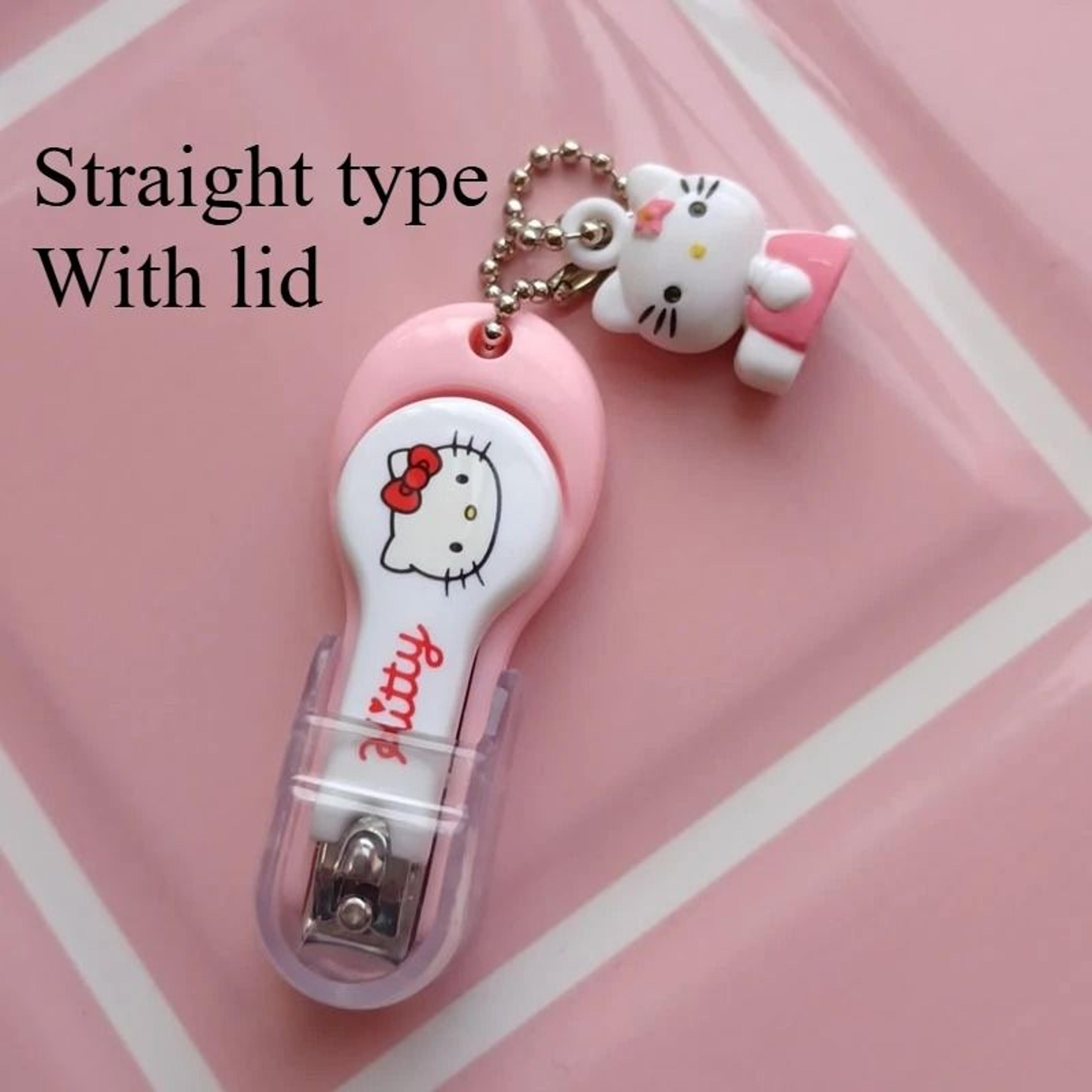Hello Kitty Cute Nail Clipper With Keychain Portable Cartoon Nail Trimming Tool 1