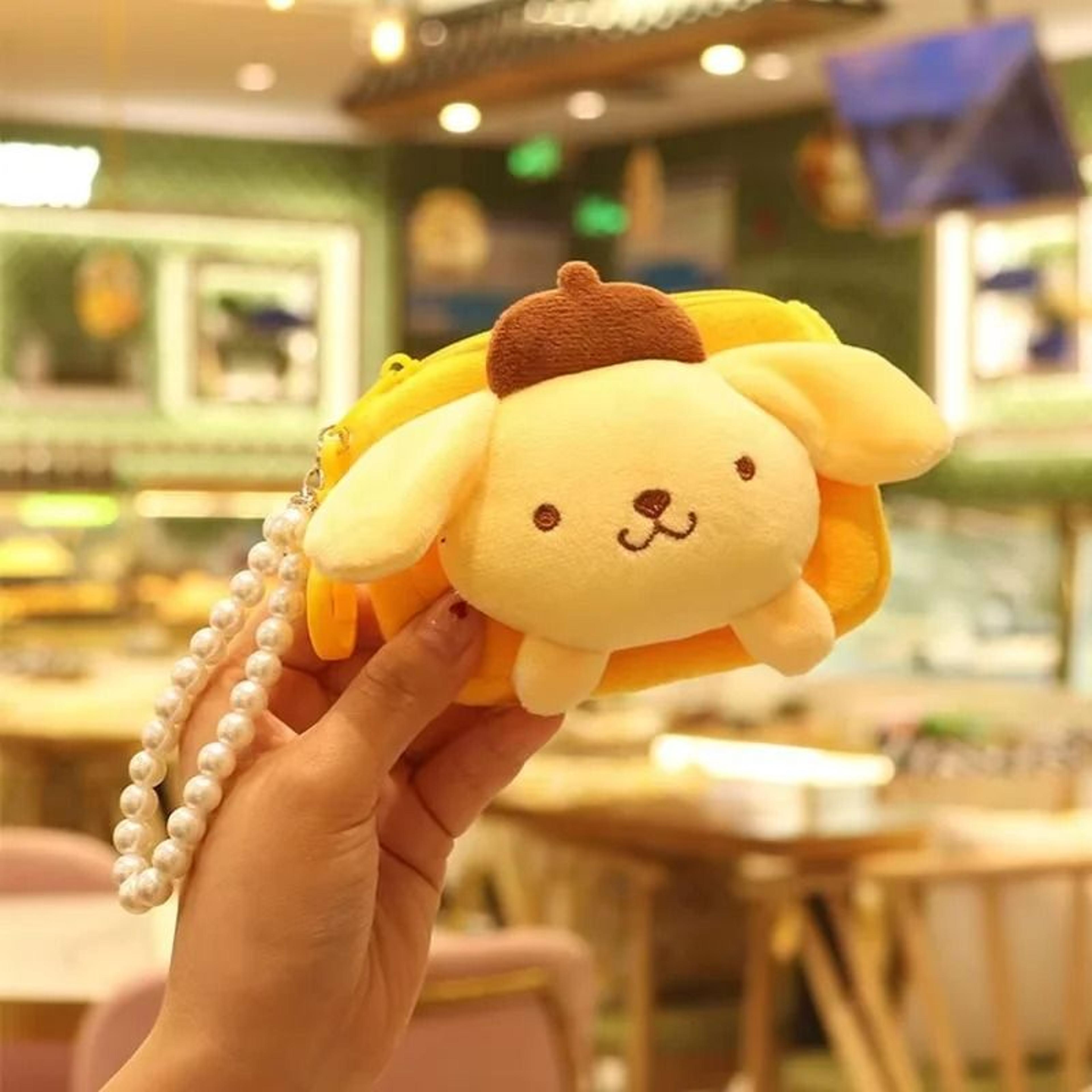 Cute Plush Cartoon Keychain Coin Purse Wallet With Zipper For Girls 3