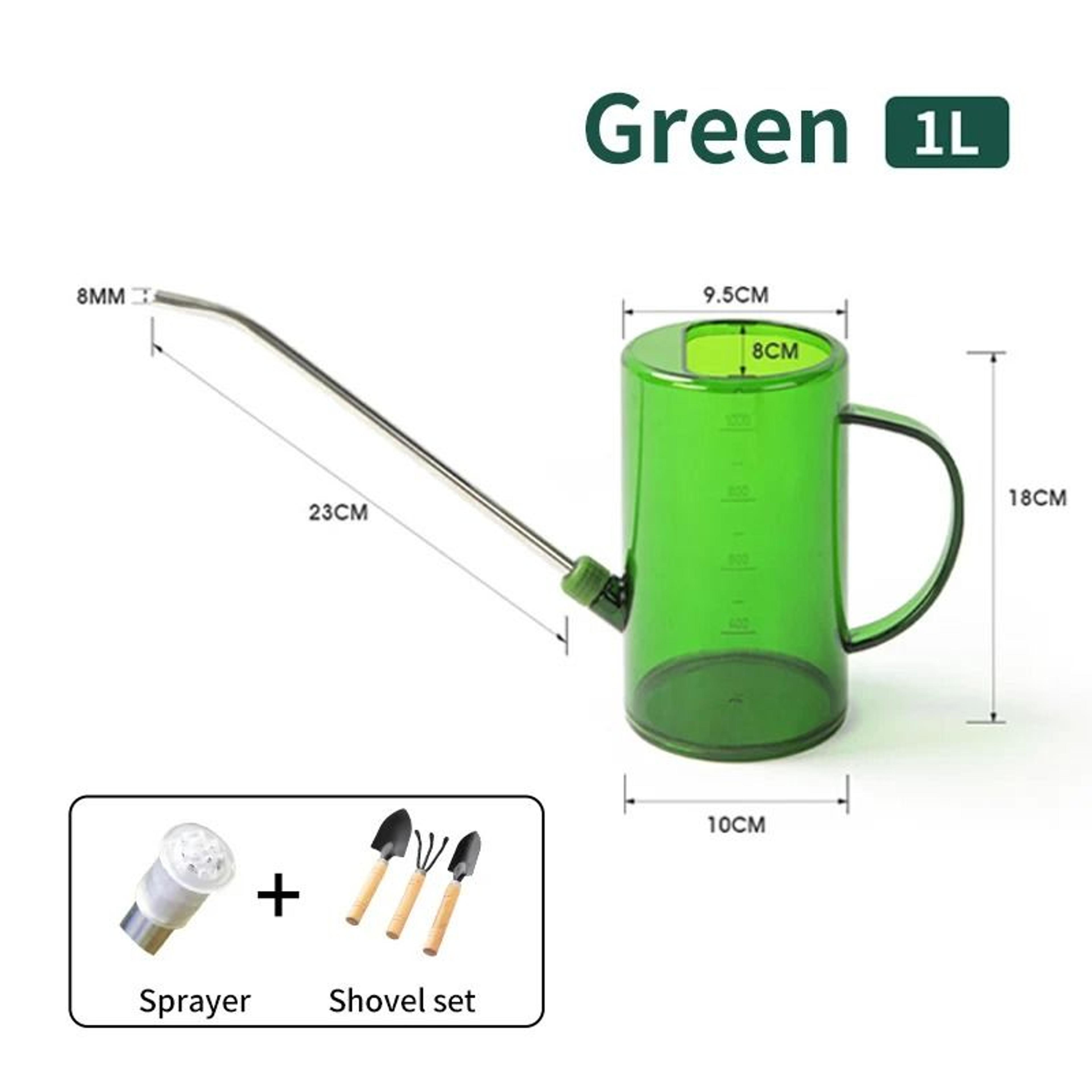 Long Spout Watering Can With Garden Shovel Set For Indoor And Outdoor Plants 1