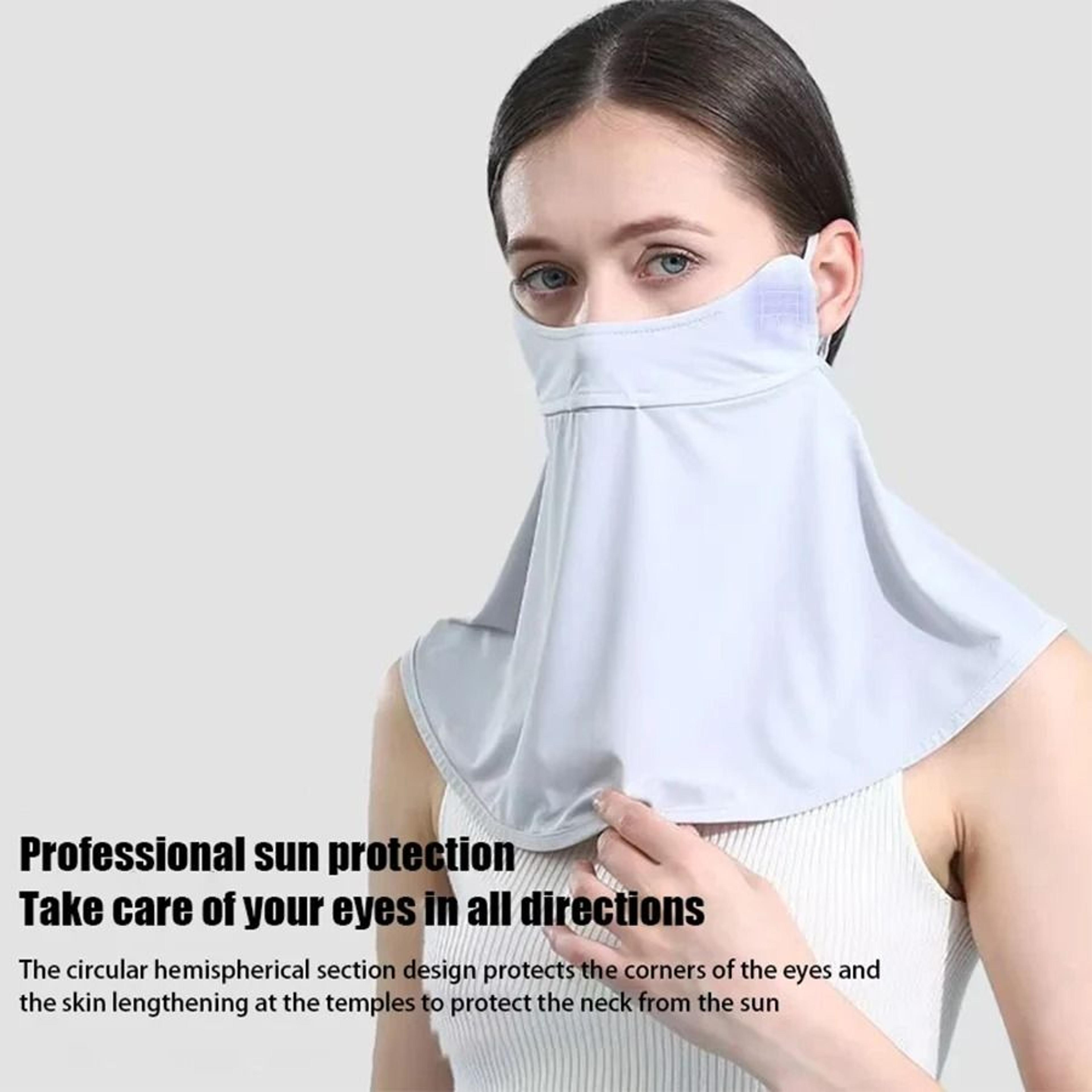 Ice Silk Full Face Sun Protection Mask UV Neck And Face Cover For Women 12