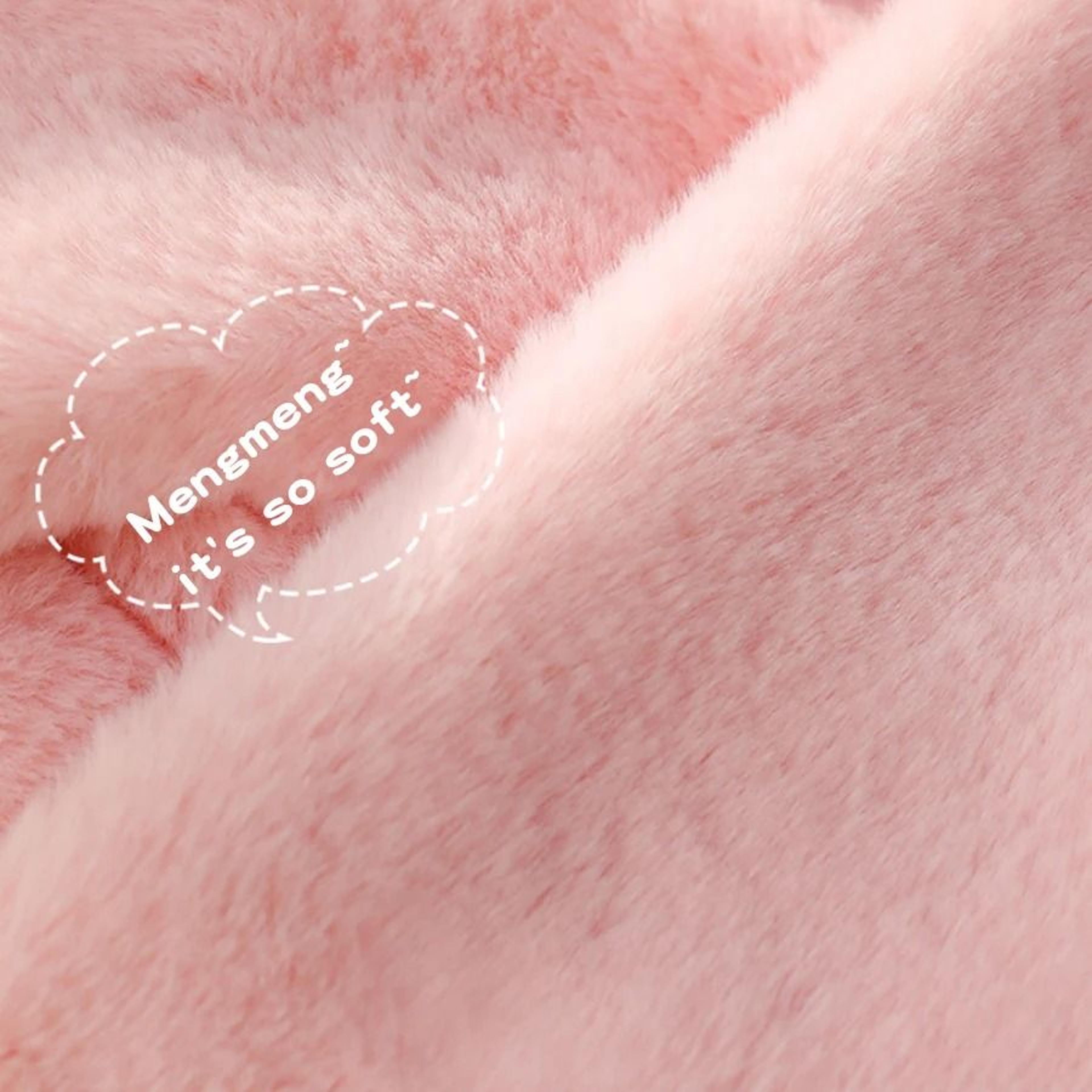 Cute Plush Rabbit Winter Scarf Warm Cross Neck Wrap For Girls And Babies 9