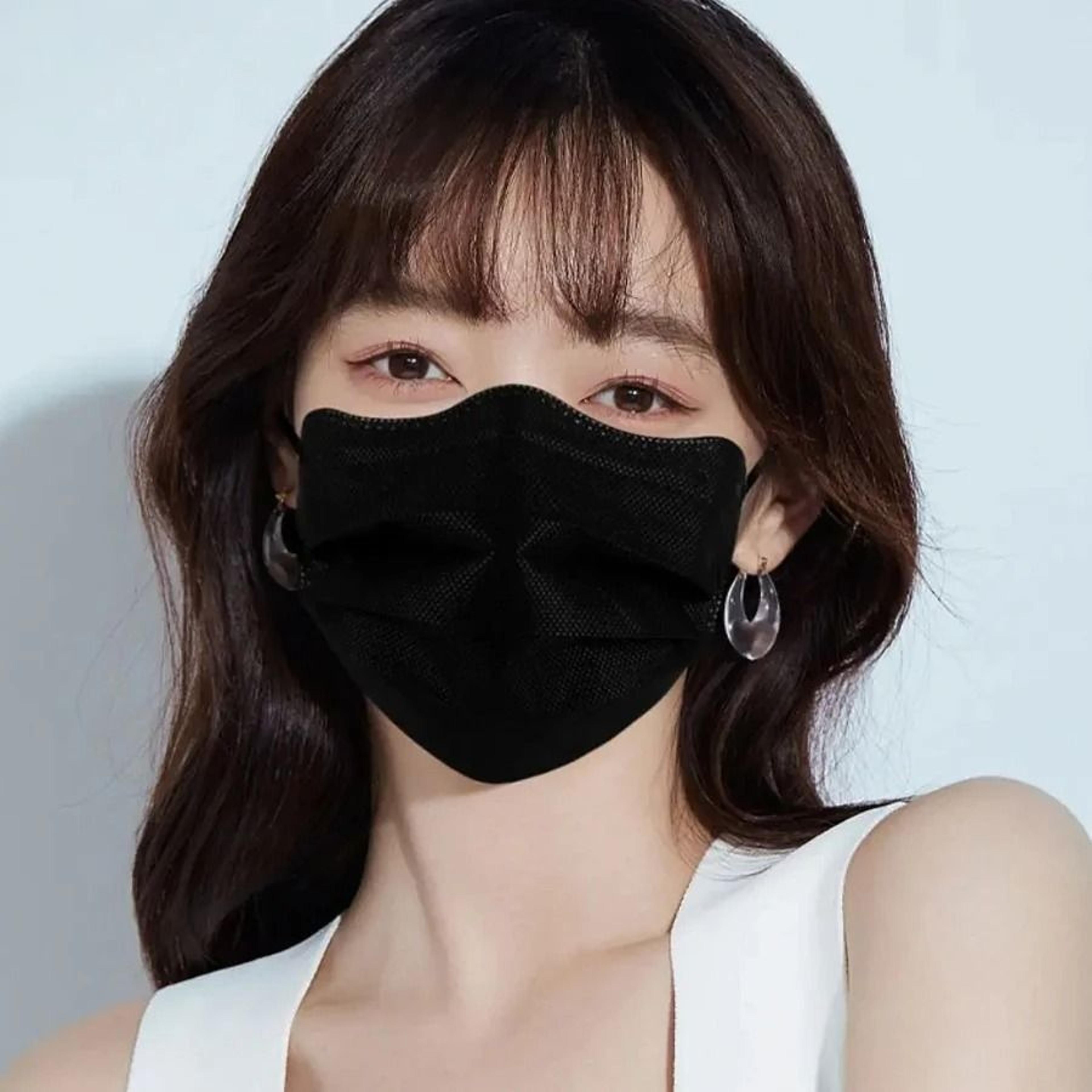 Butterfly Shaped Disposable Face Masks Pink 3 Layer Protective Masks For Women 13