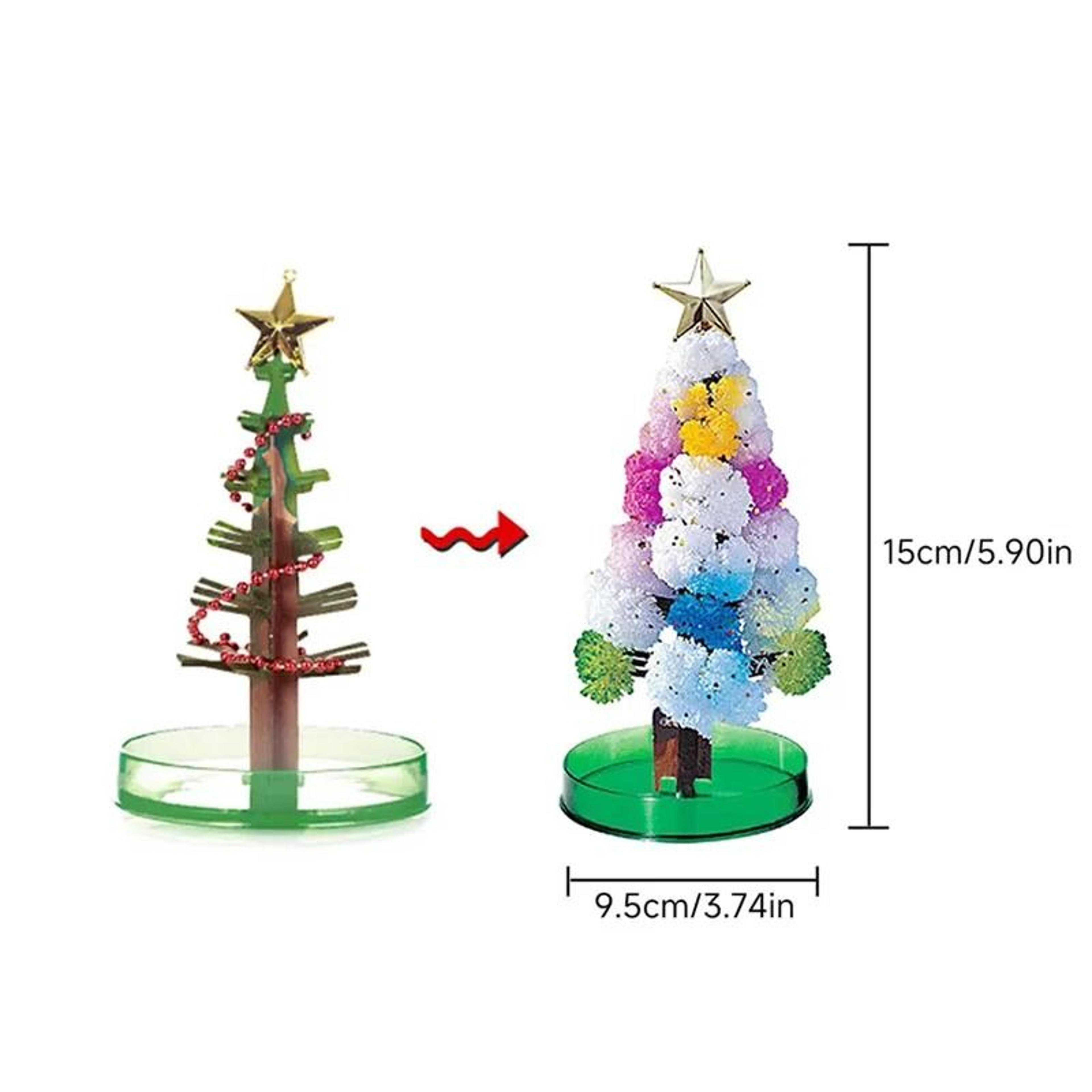 Magic Crystal Growing Christmas Tree Science Experiment Toy For Kids 10