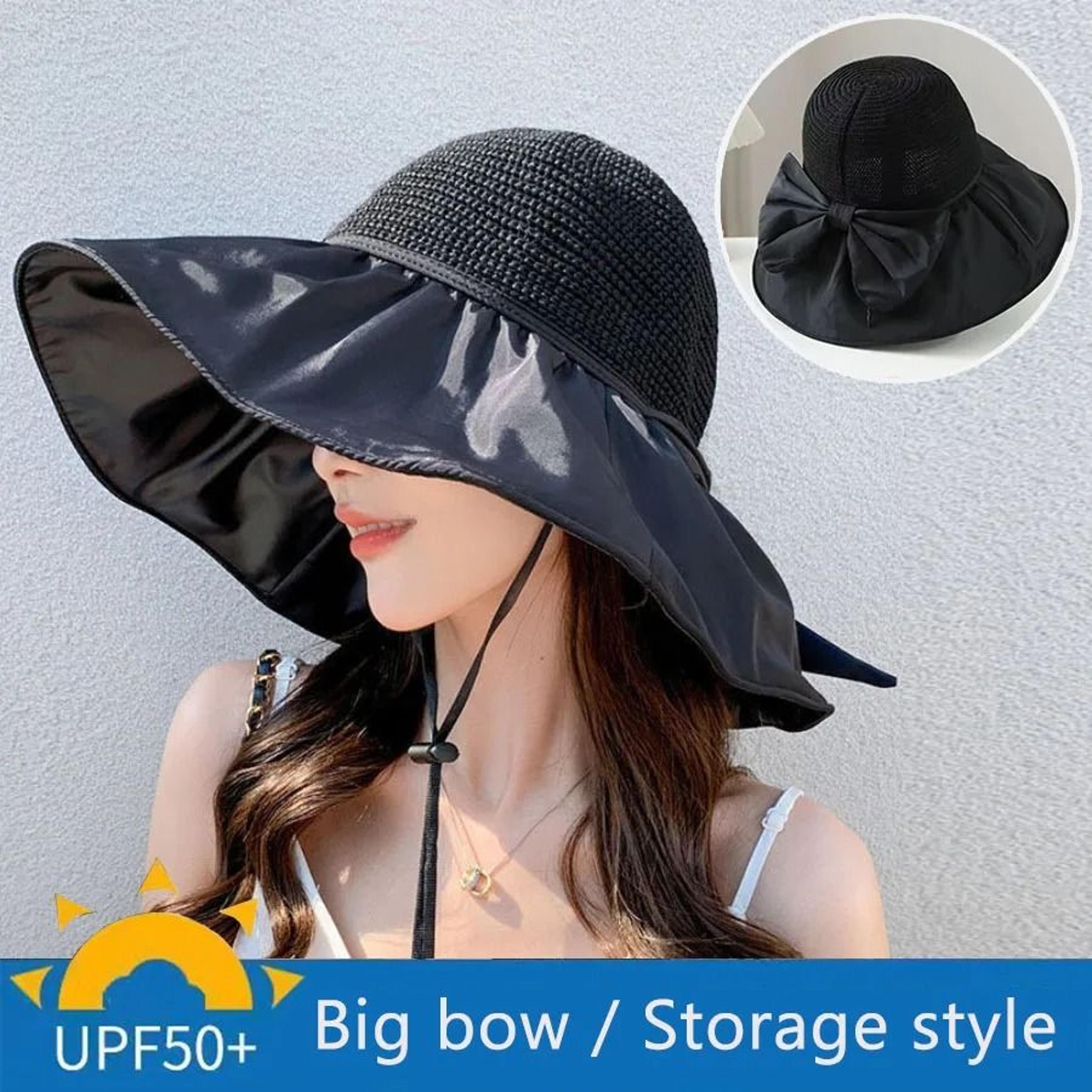 Womens Foldable Wide Brim Sun Hat For Outdoor Protection 3