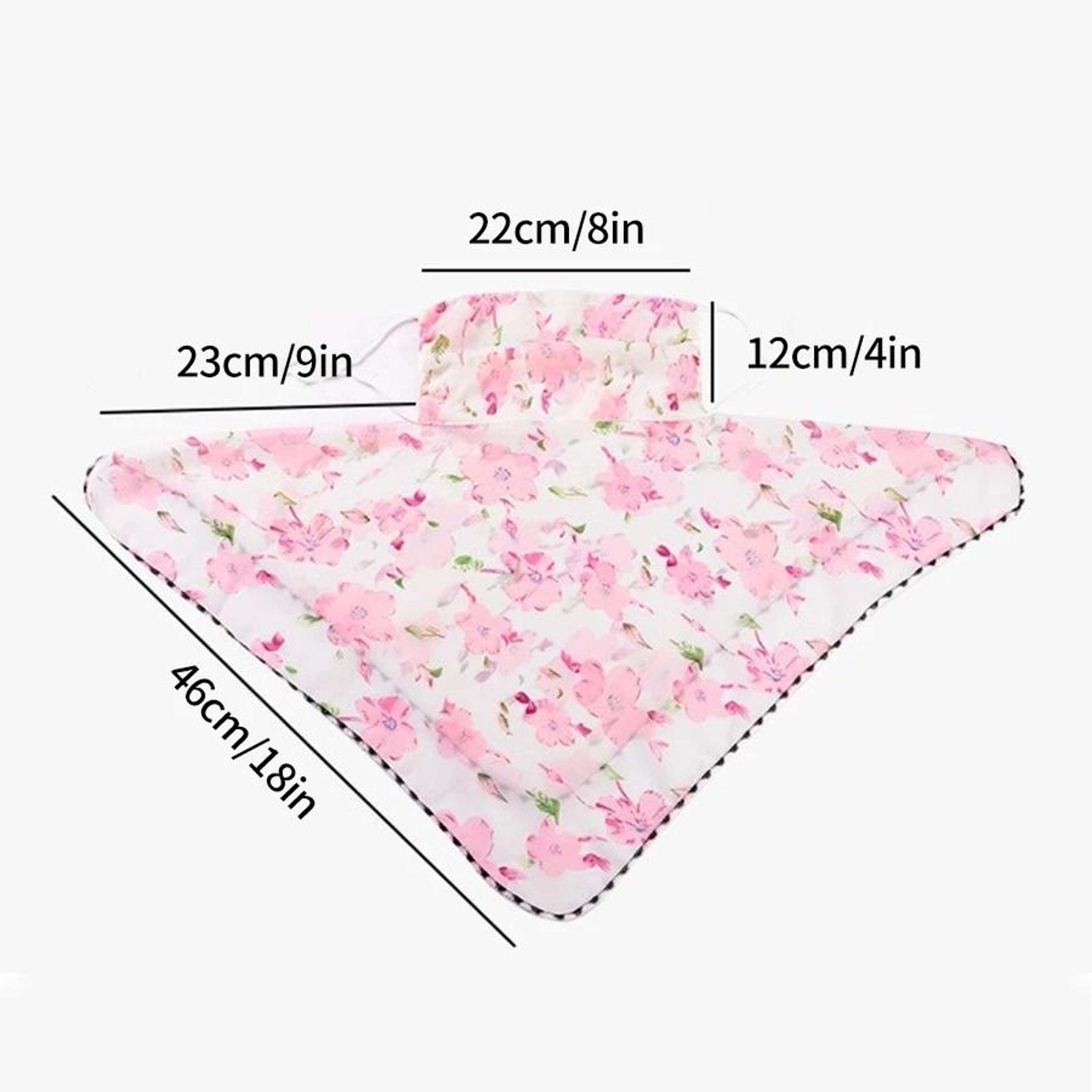 Elegant Floral Chiffon Sun Protection Neck Scarf Mask 9