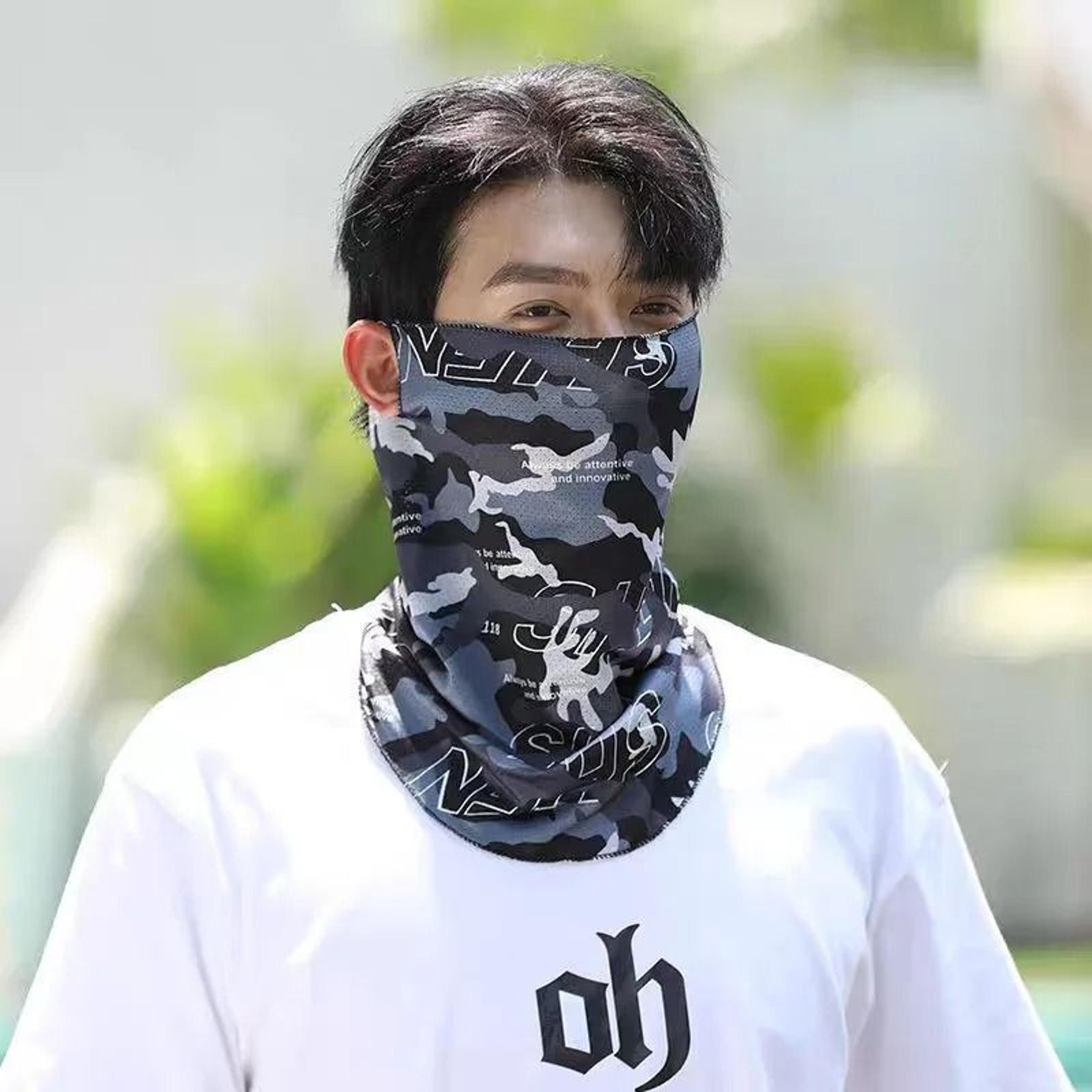 Ice Silk Camouflage Sunscreen Face Mask Outdoor Sports Balaclava 8