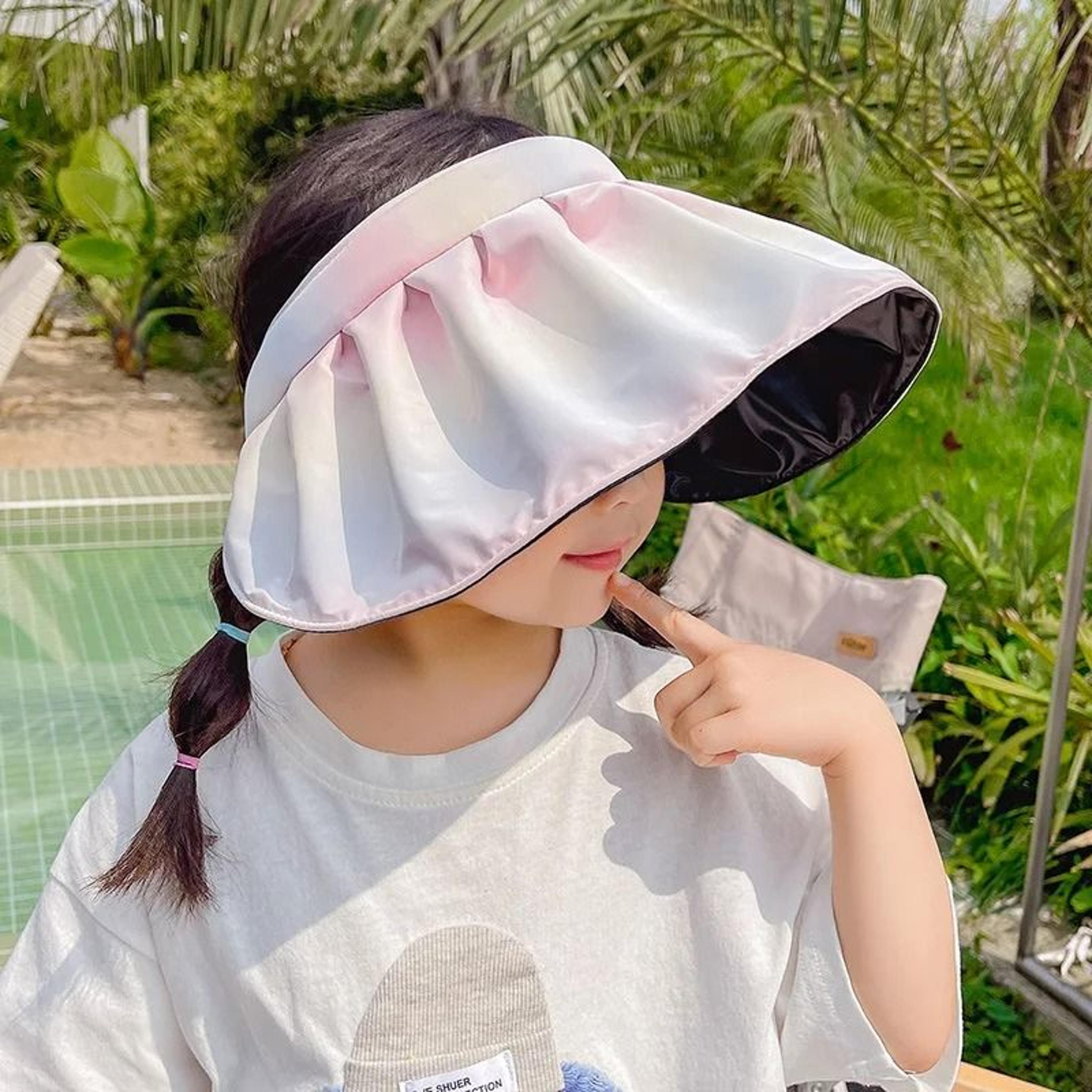 Rainbow Kids Sun Hat UPF 50 Wide Brim Visor Hat For Summer 9