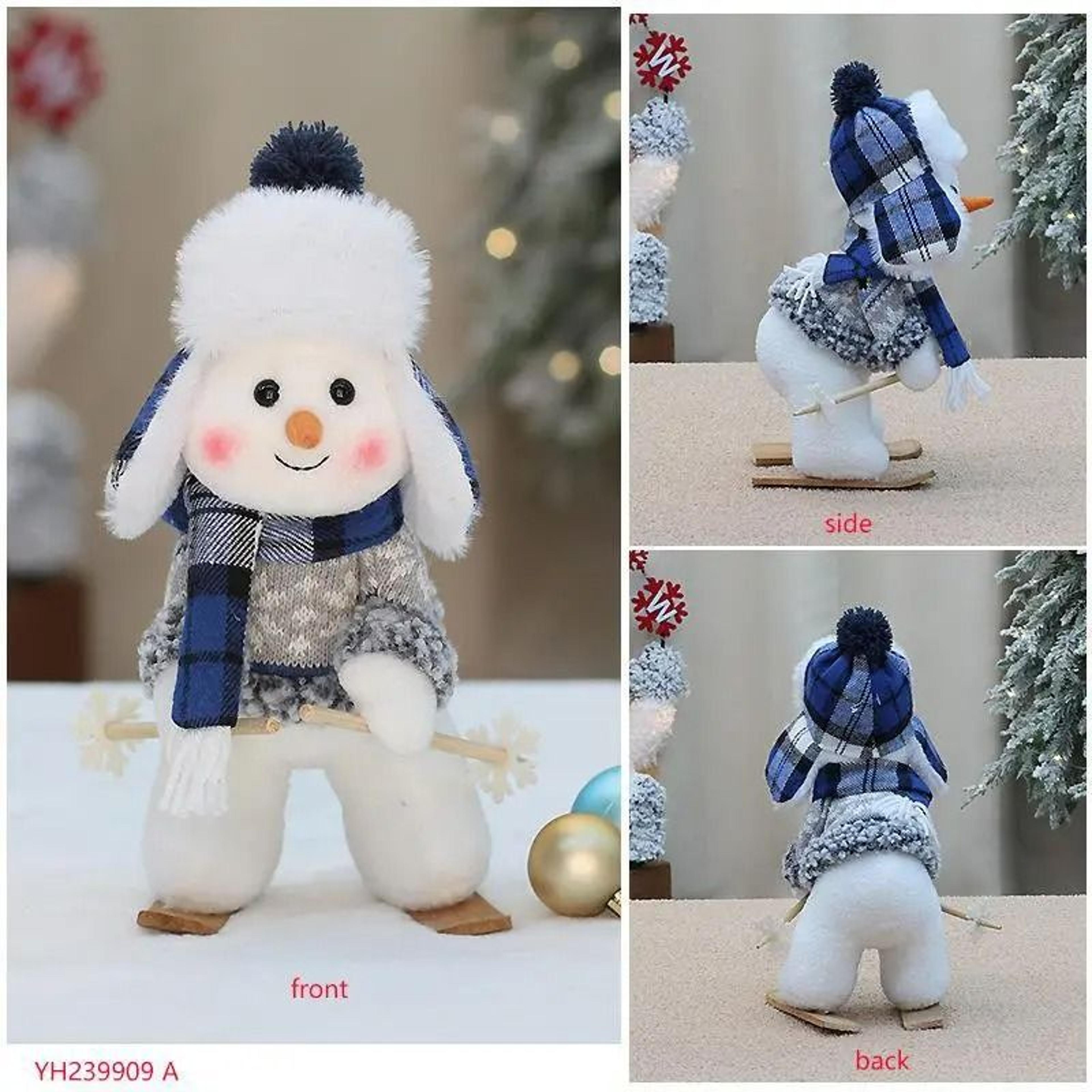 Cute Plush Snowman Toy Holiday Plush Decoration Winter Gift Doll 6