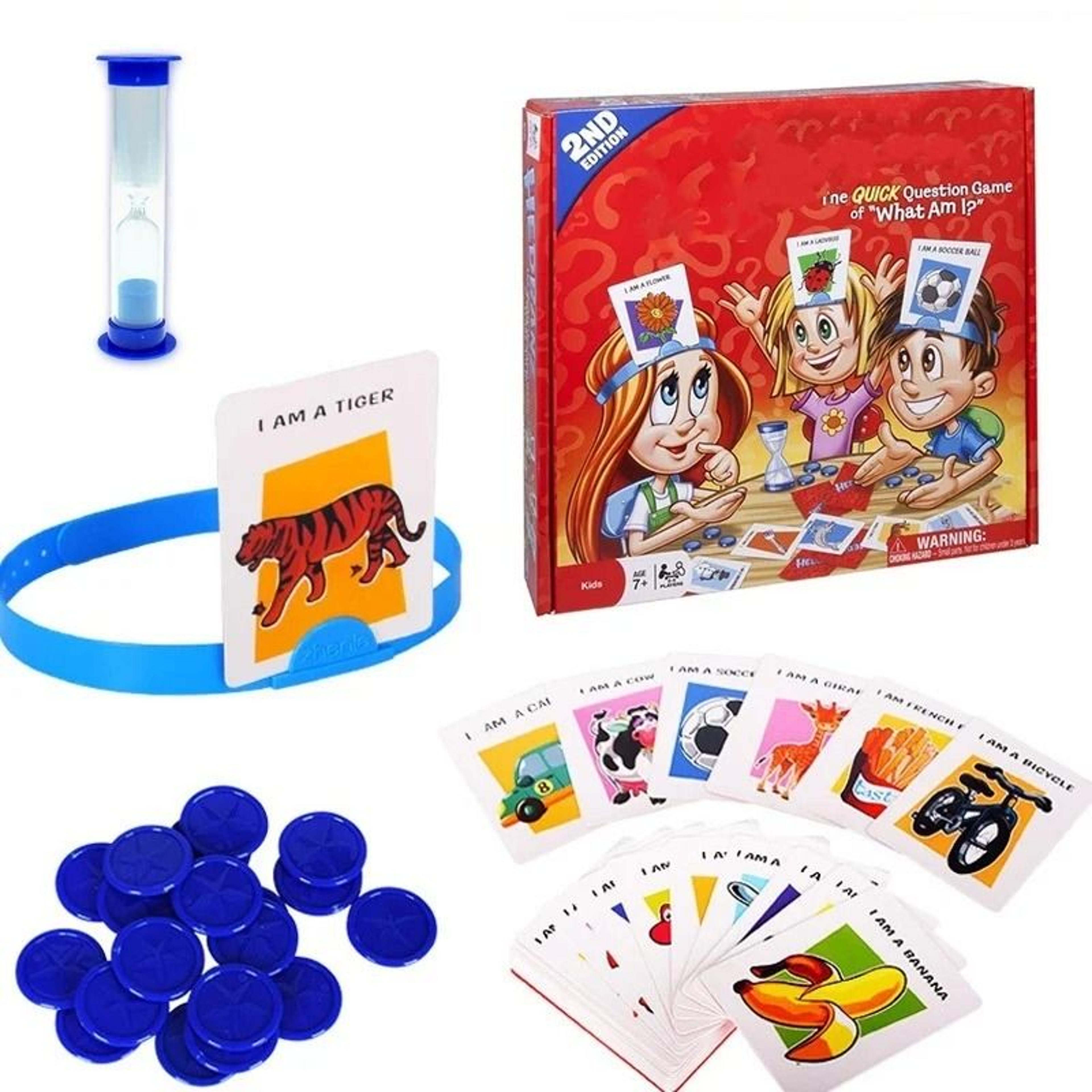 Guess Who I Am Card Game Educational Family Party Game For Kids 0